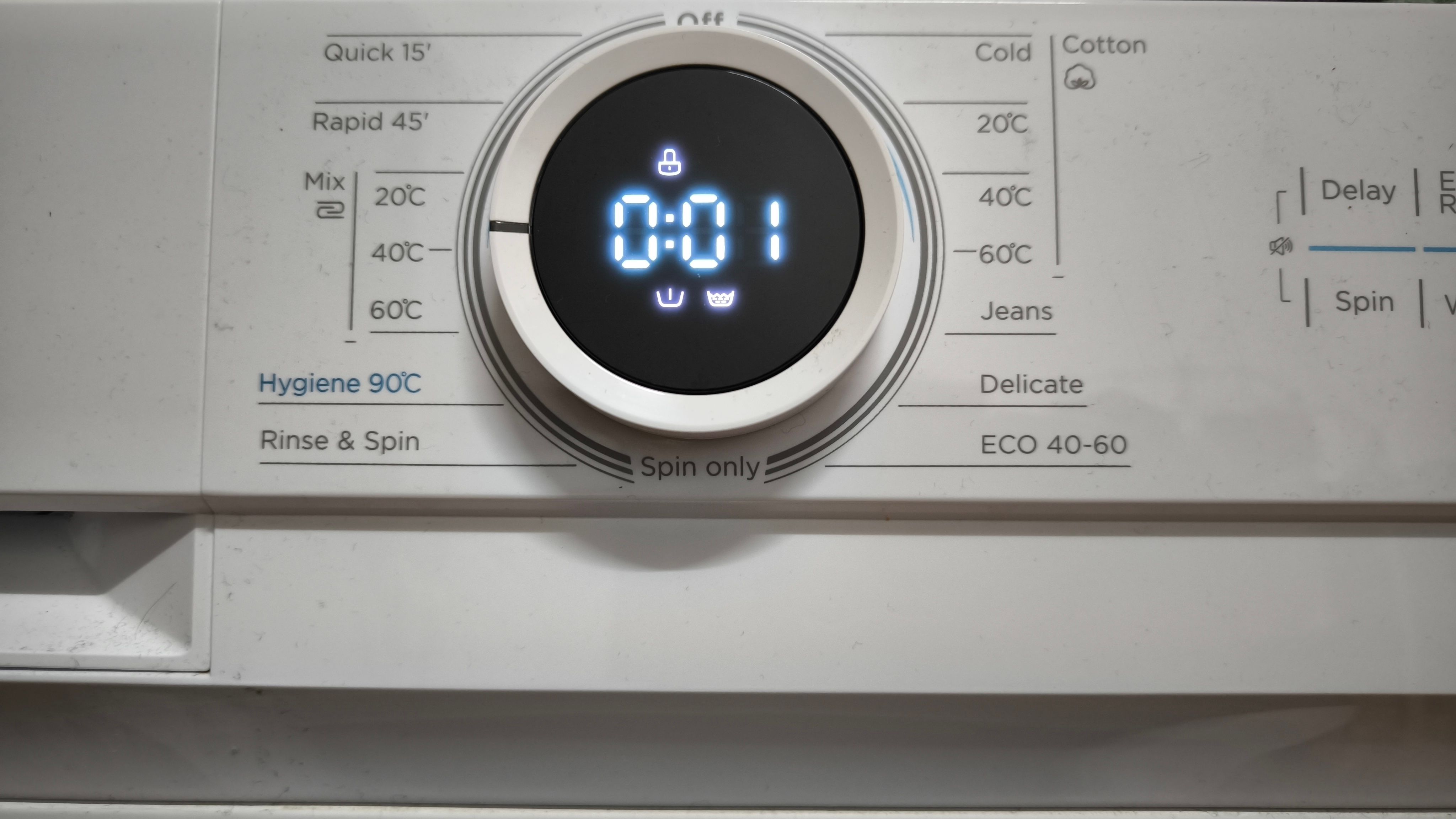 washing machine temperature