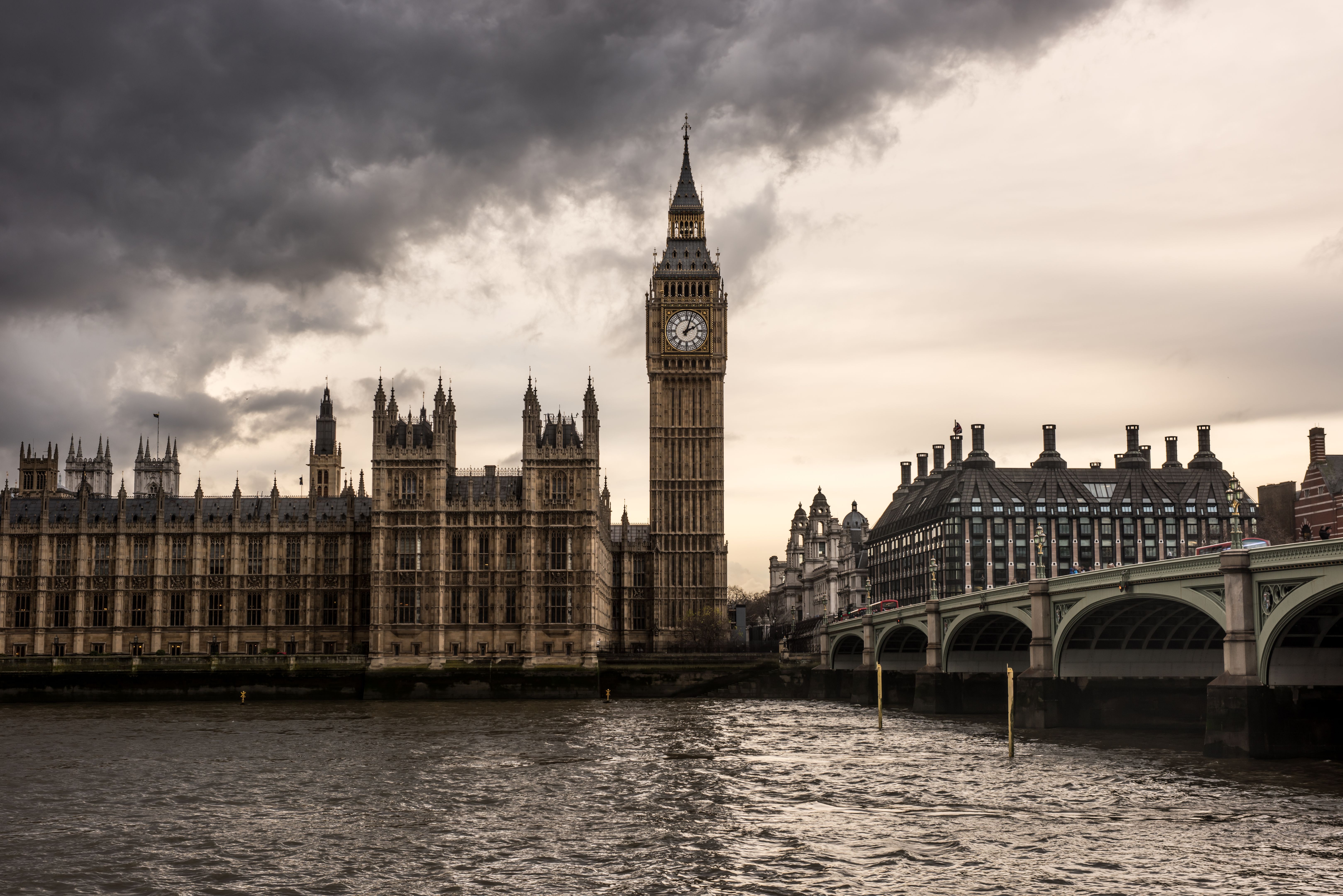 grey sky London