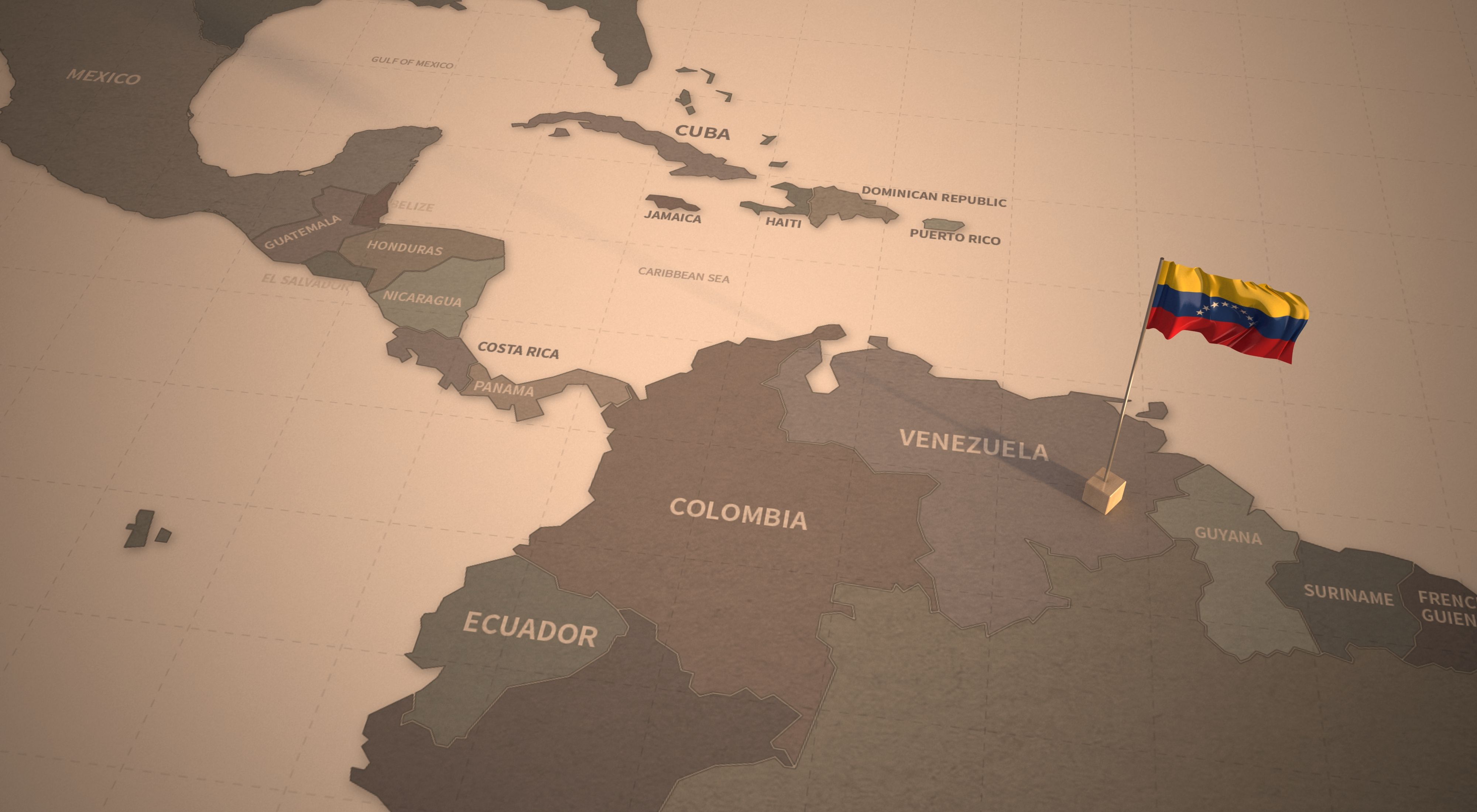 LATAM countries map