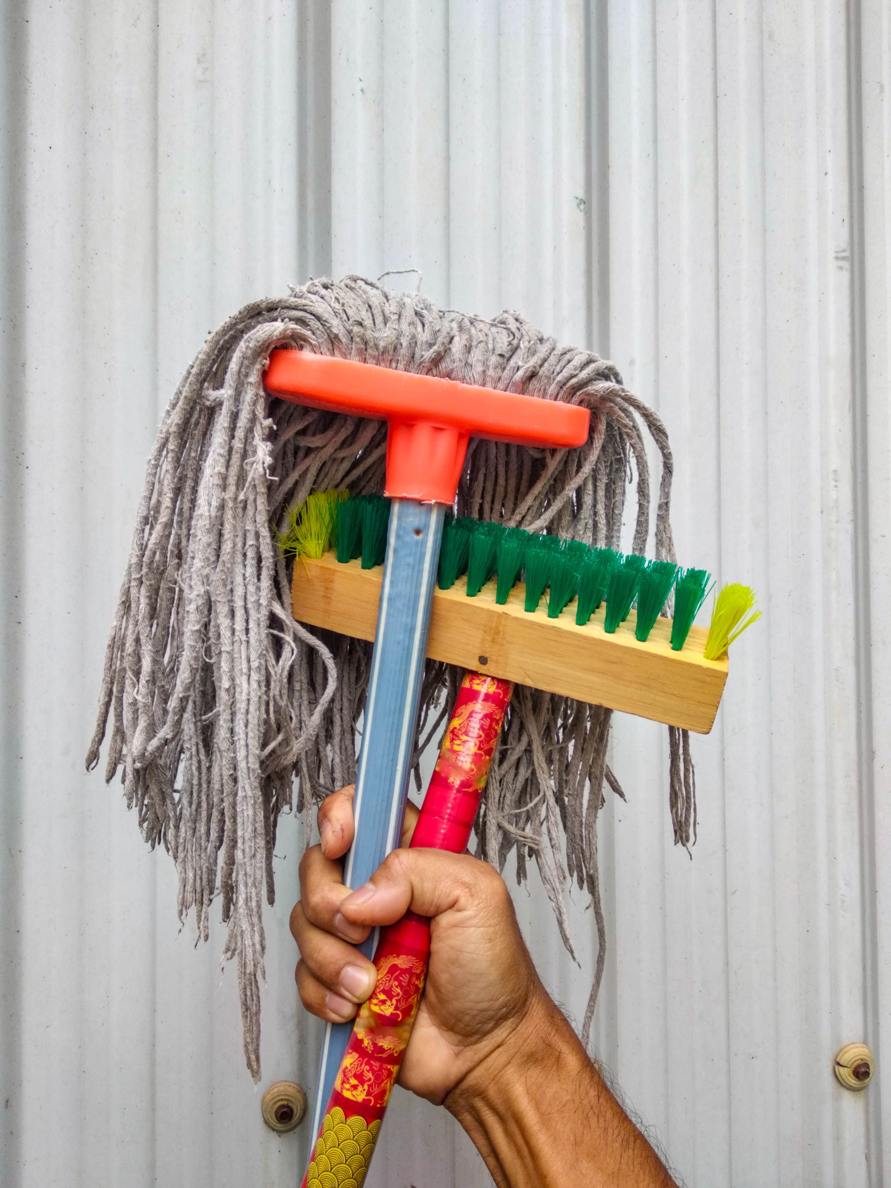 upcycled cleaning tools