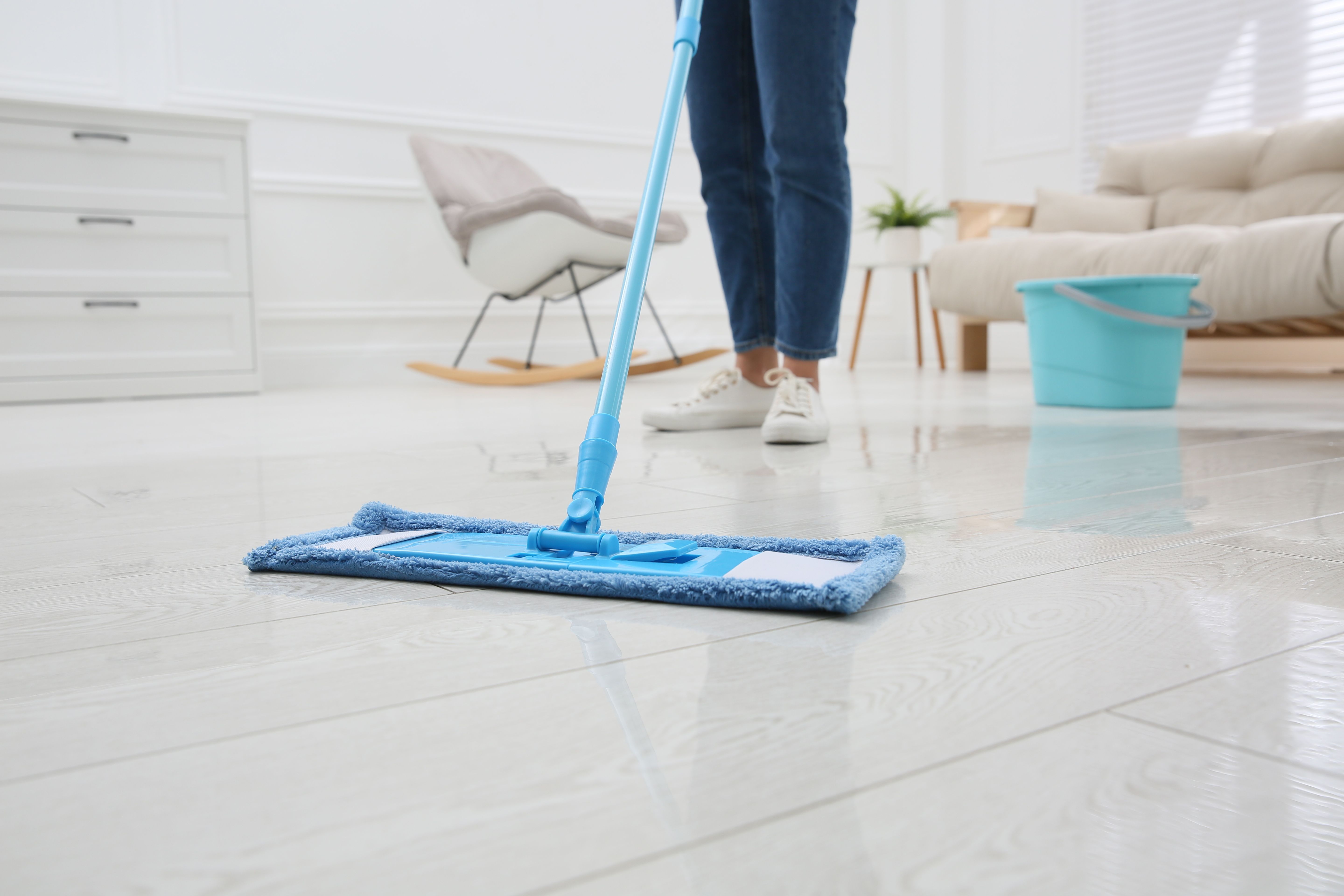 cleaning flooring
