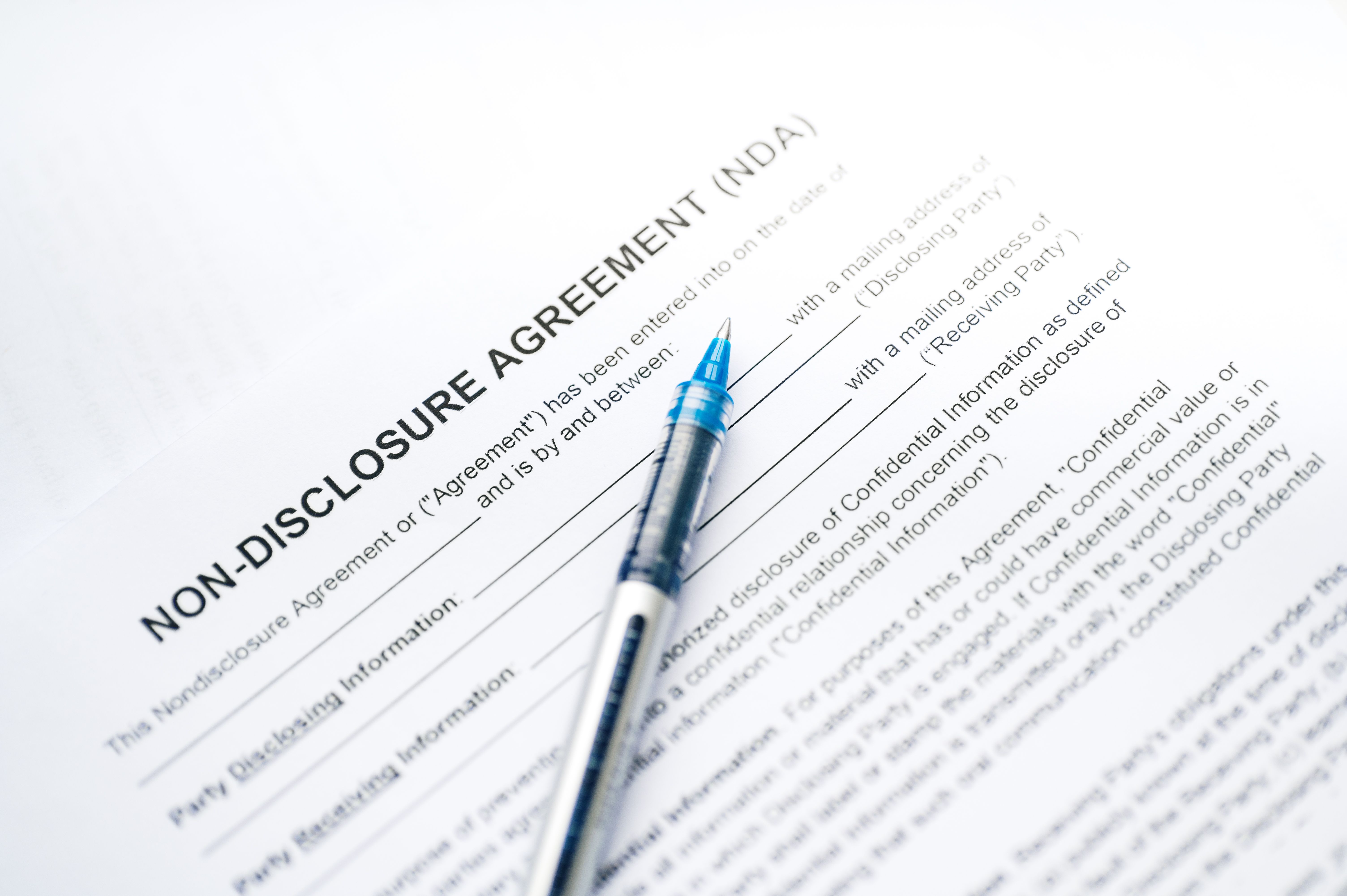 confidentiality agreement