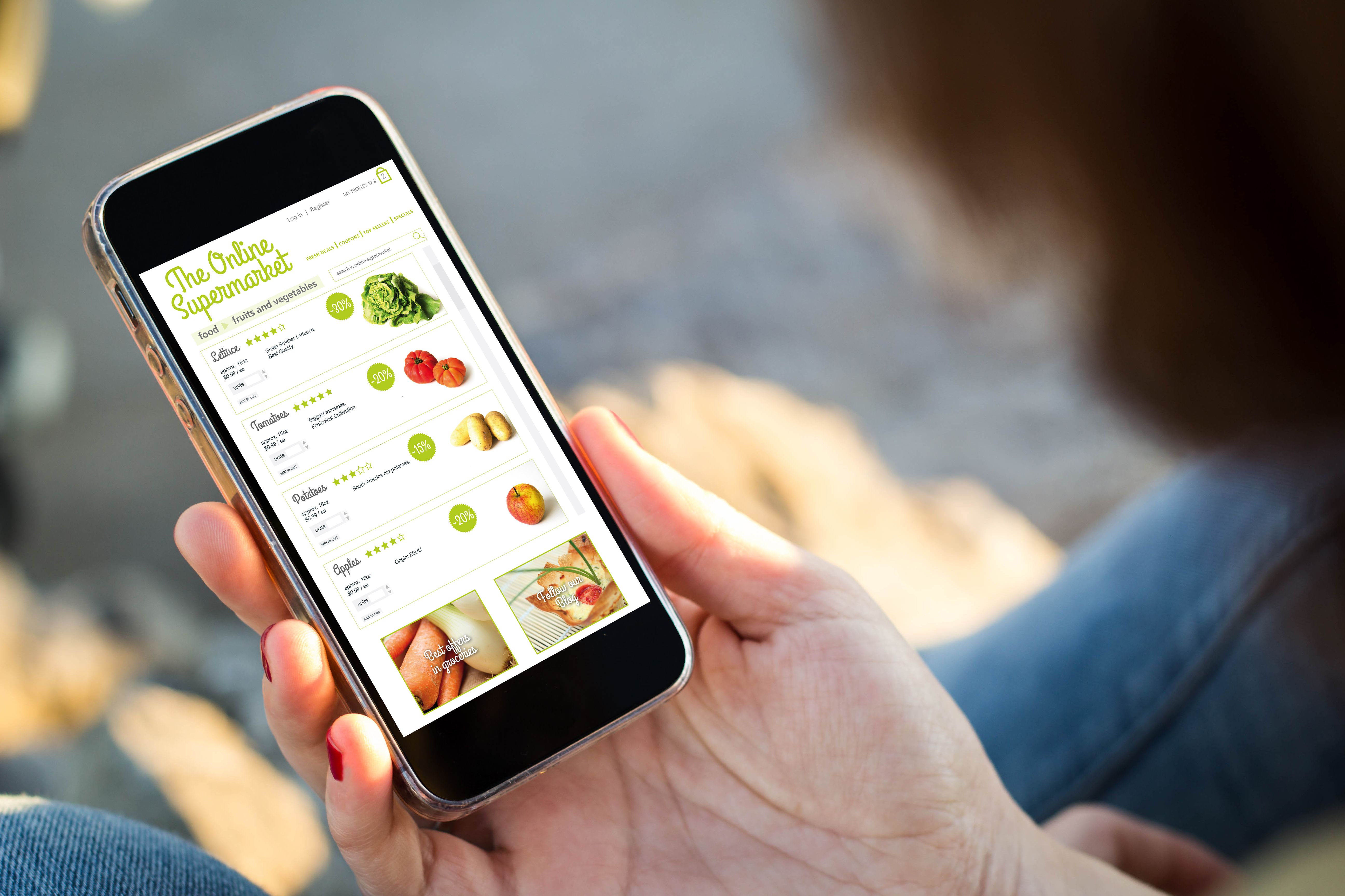 online shopping interface