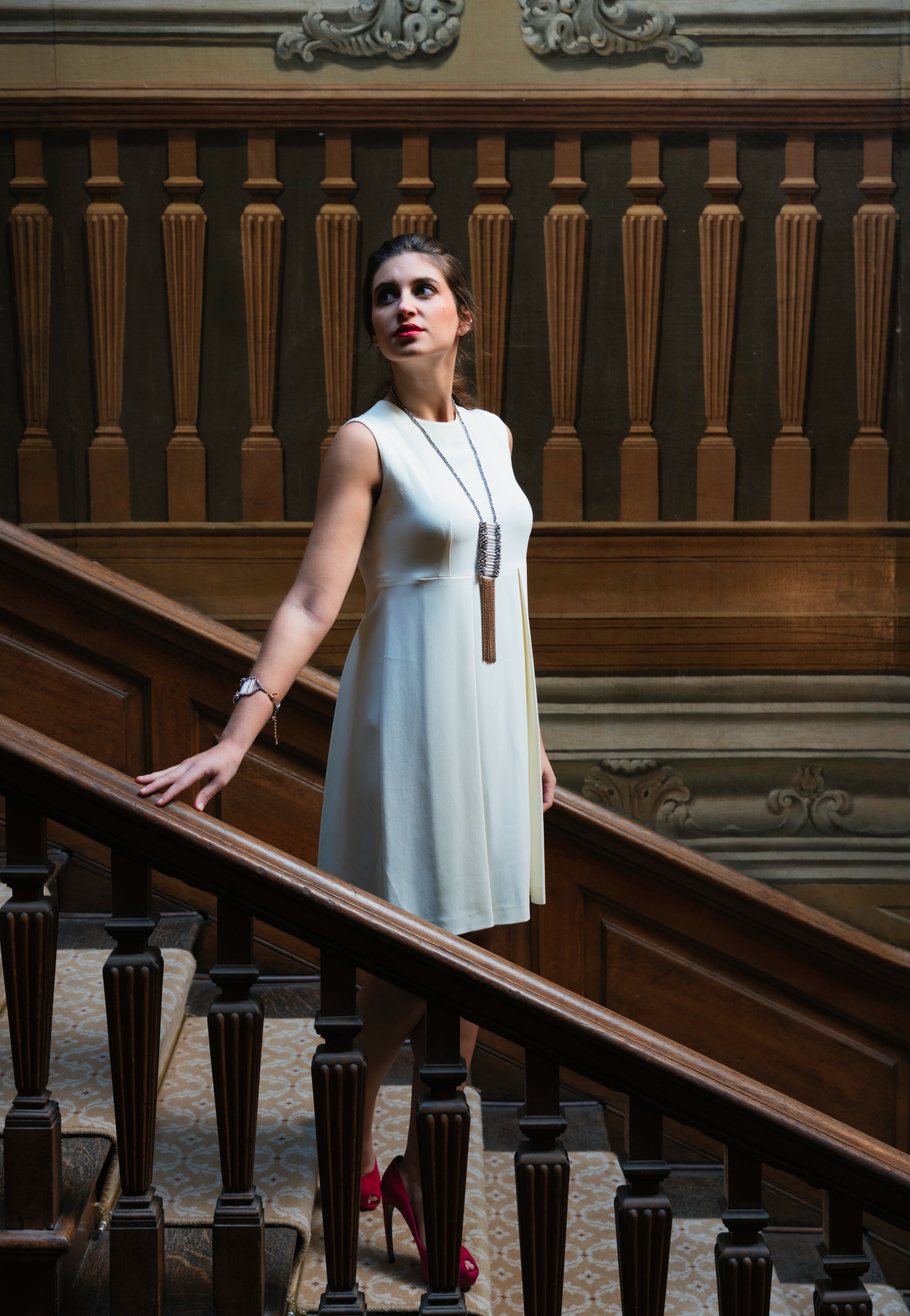 Beautiful Girl And Stately Home Beautiful Girl And Stately Home