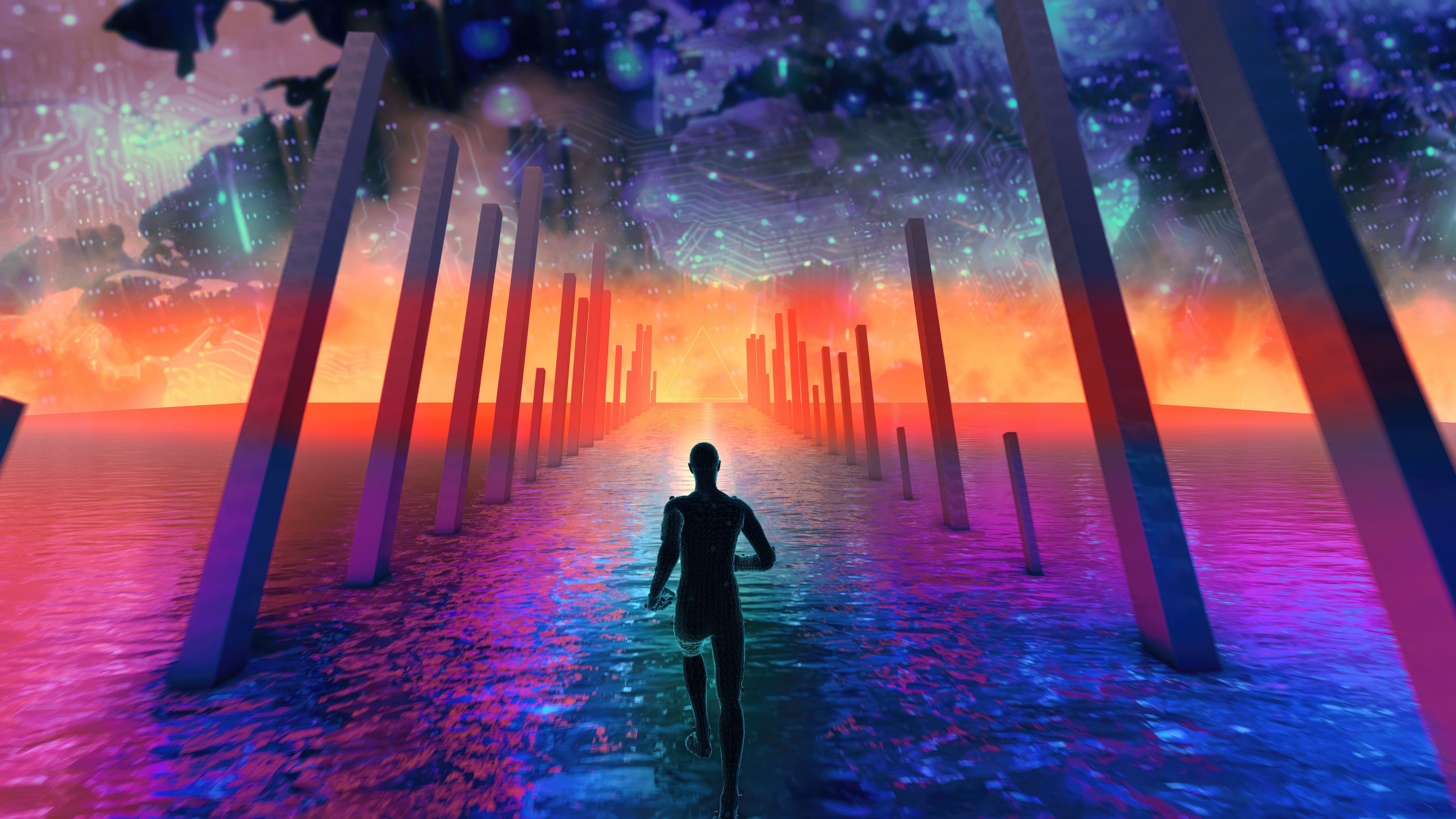 Bionic 3D Man Running Bionic 3D Man Running