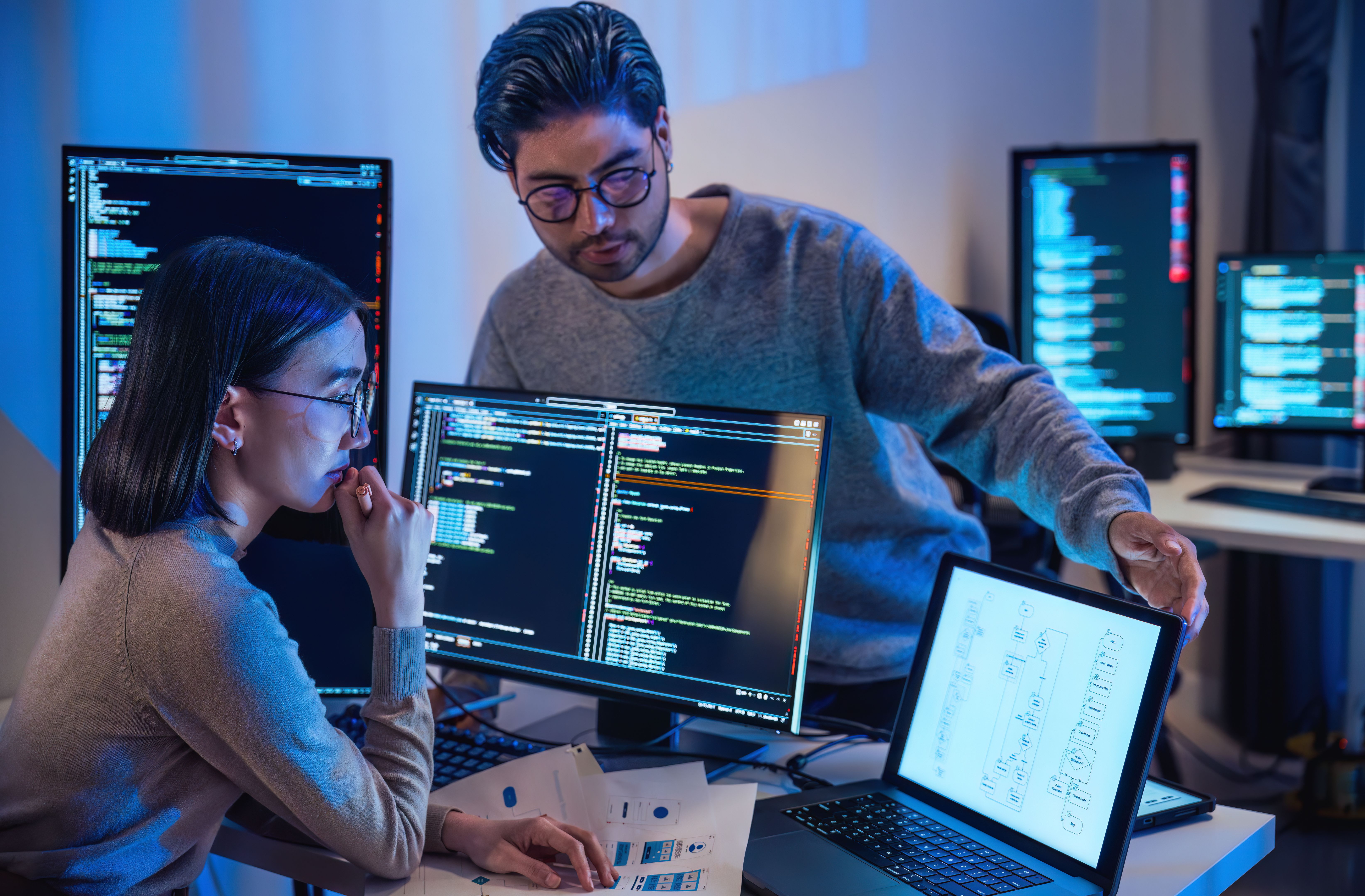 developers coding