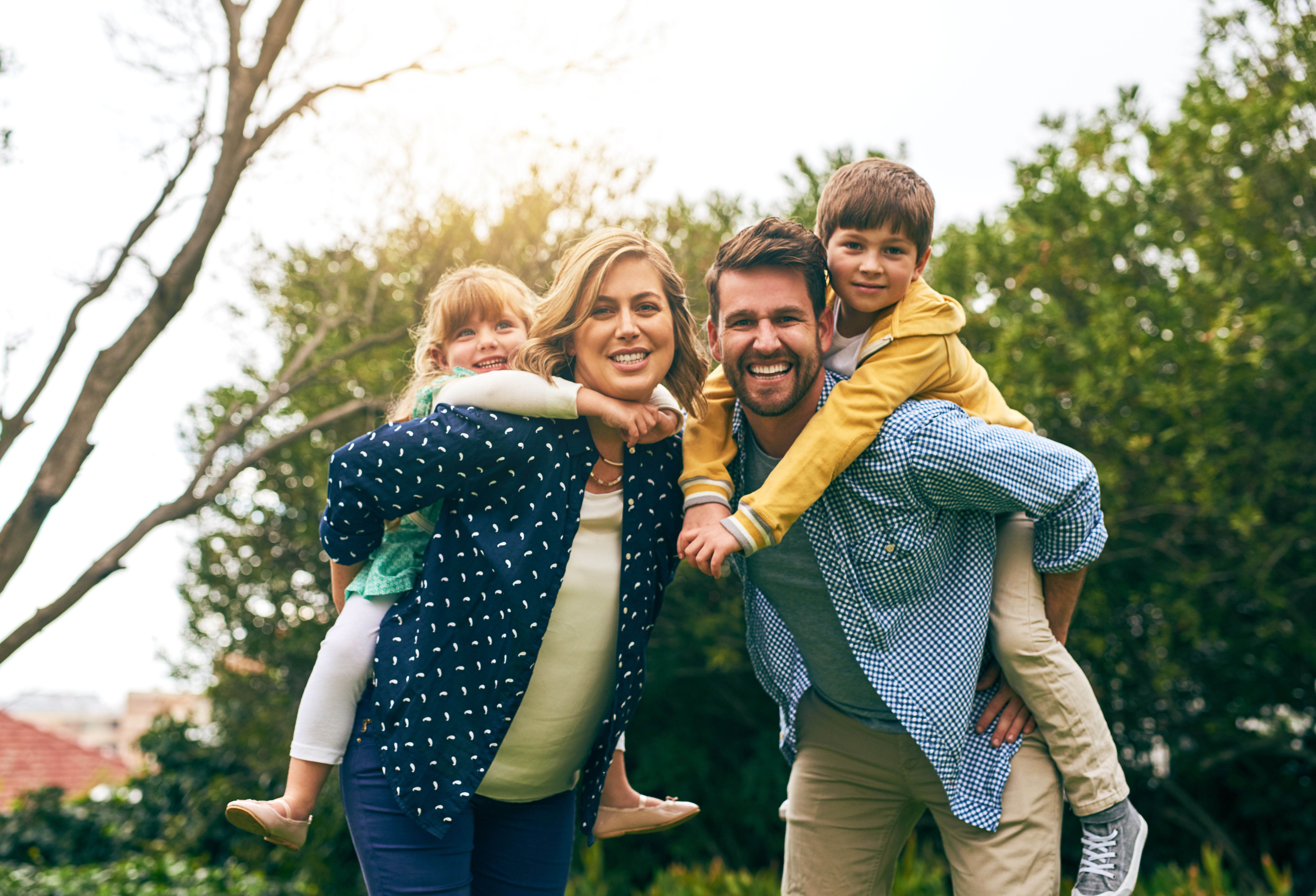 family photoshoot outdoors