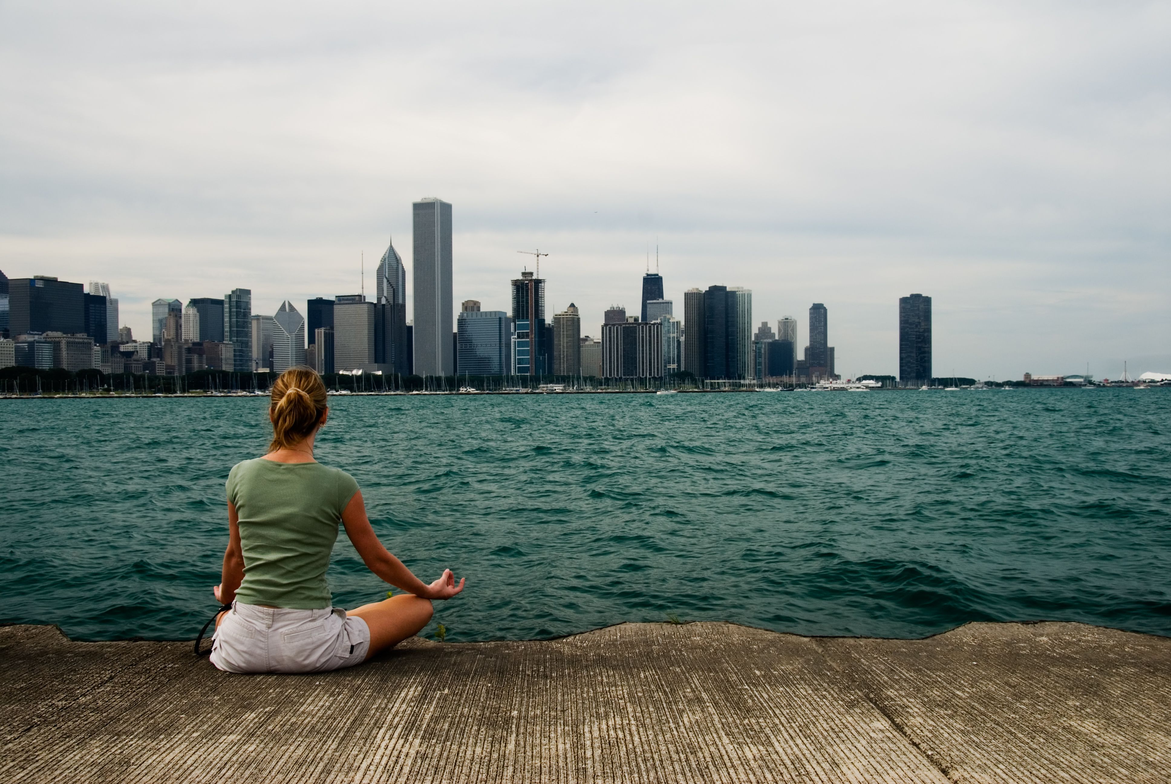 La meditación y el lago Michigan