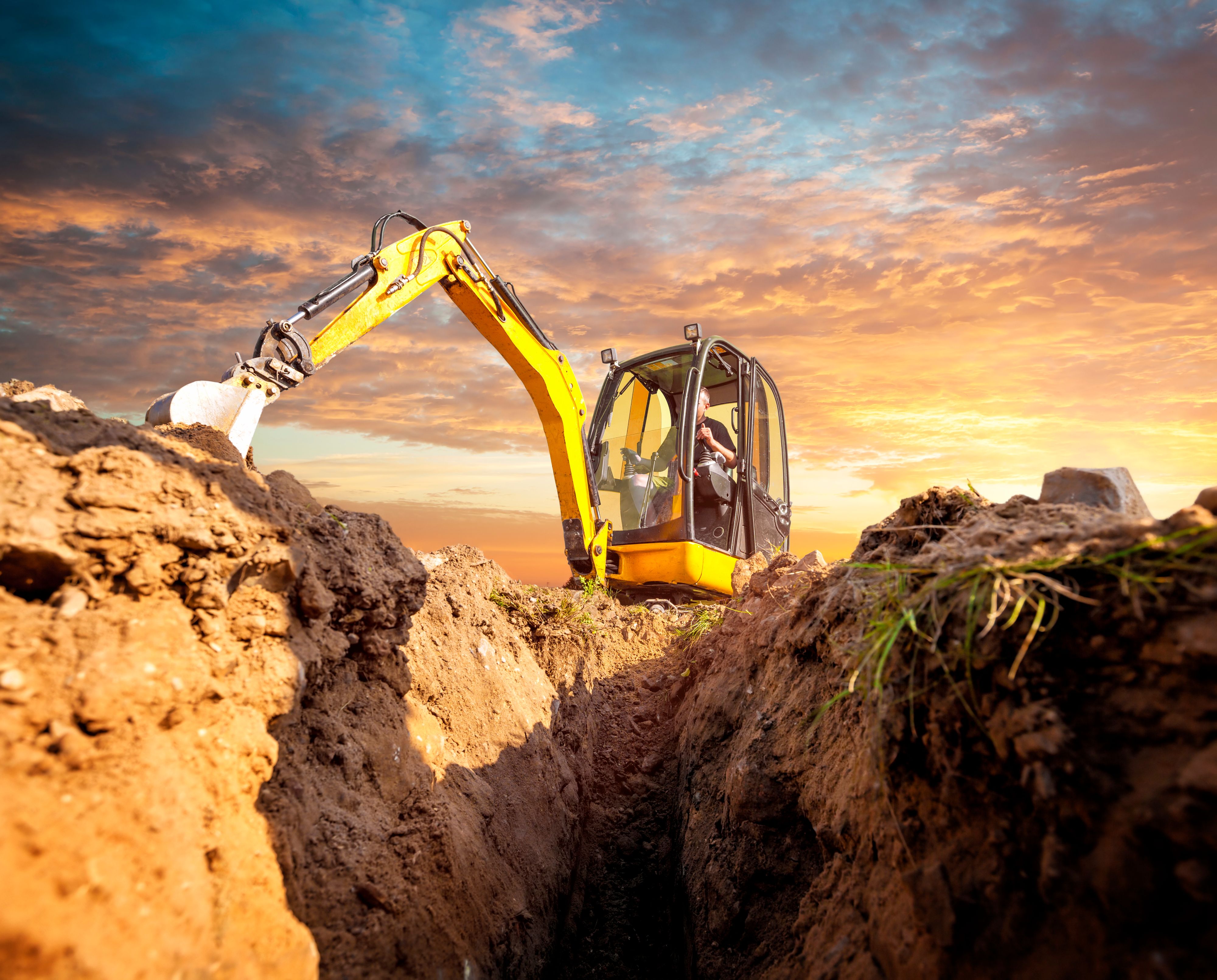 mini excavator construction