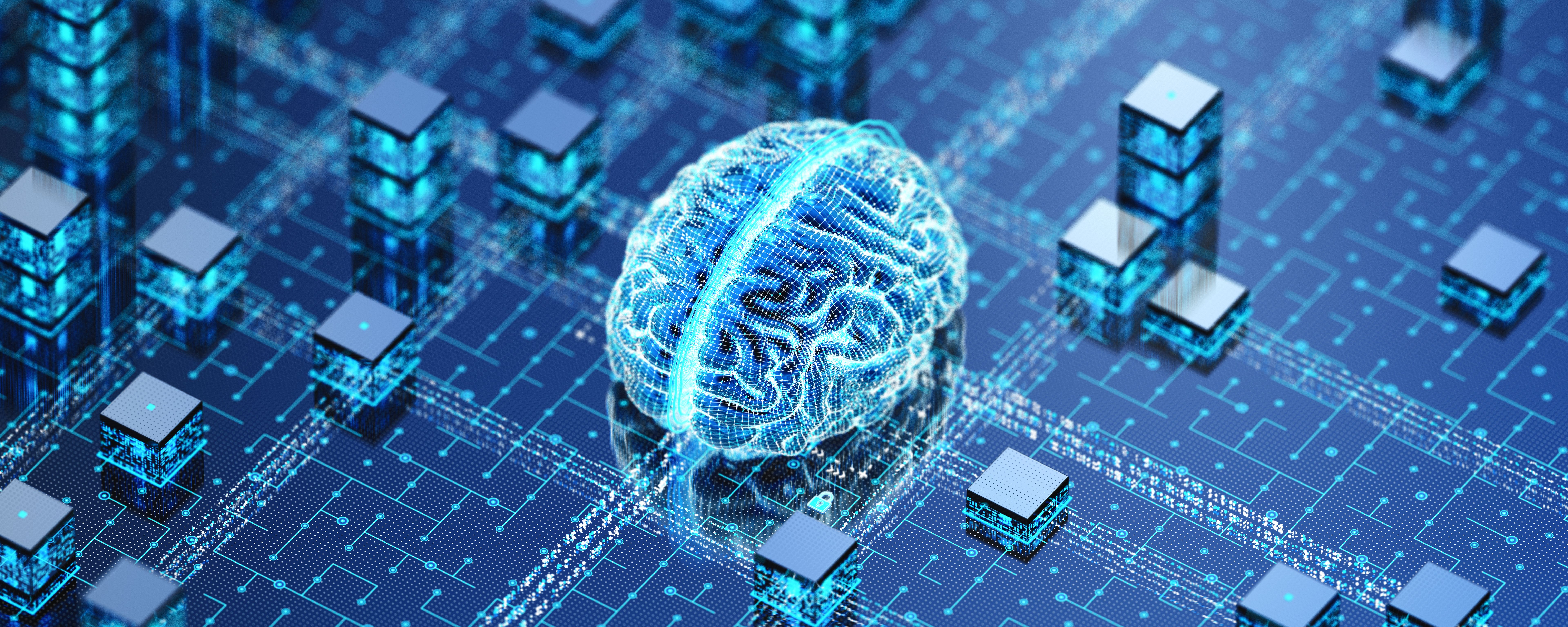Abstract Artificial Intelligence Brain Chip. Concepts Abstract Artificial Intelligence Brain Chip. Concepts