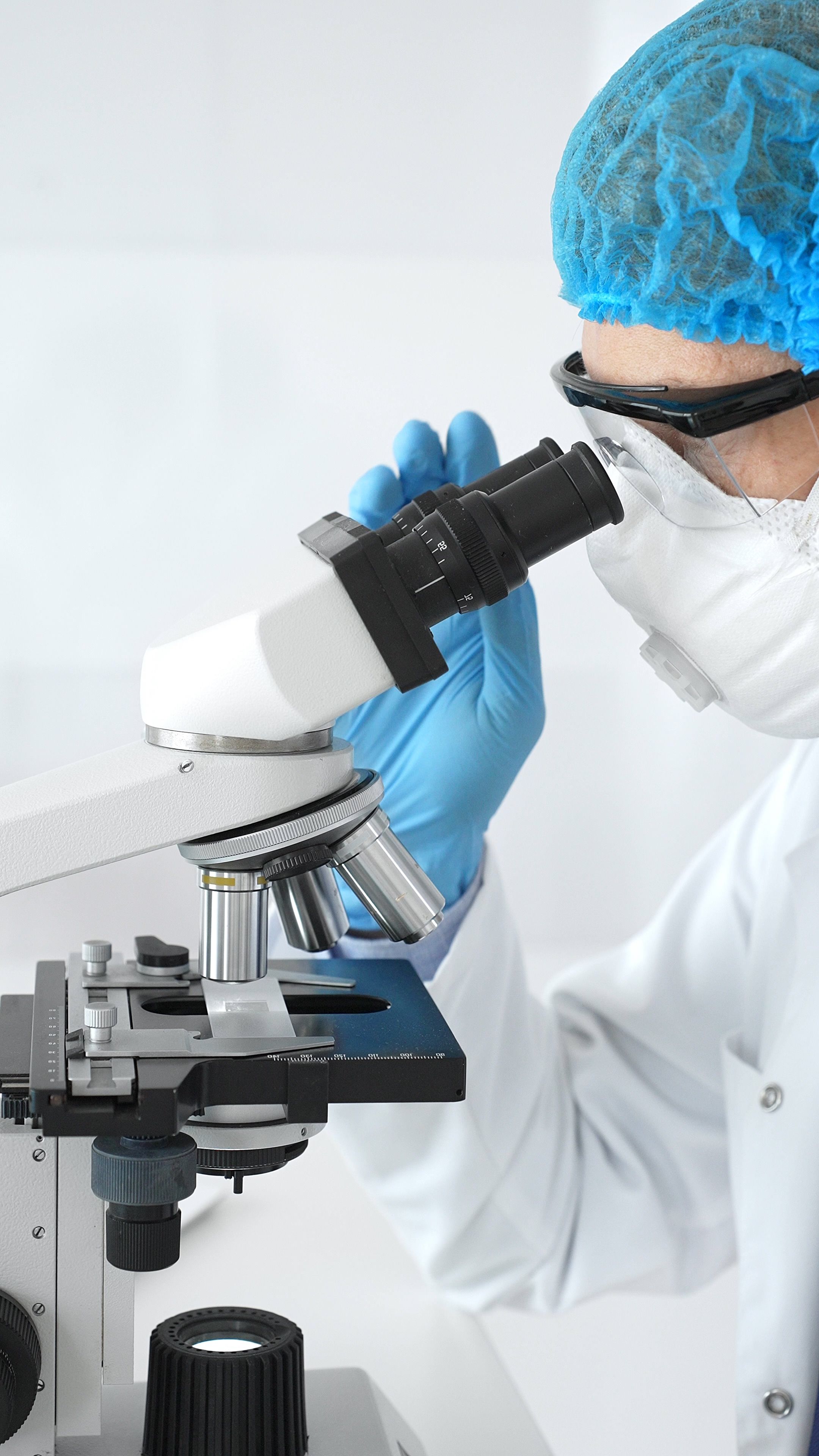 scientist calibrating