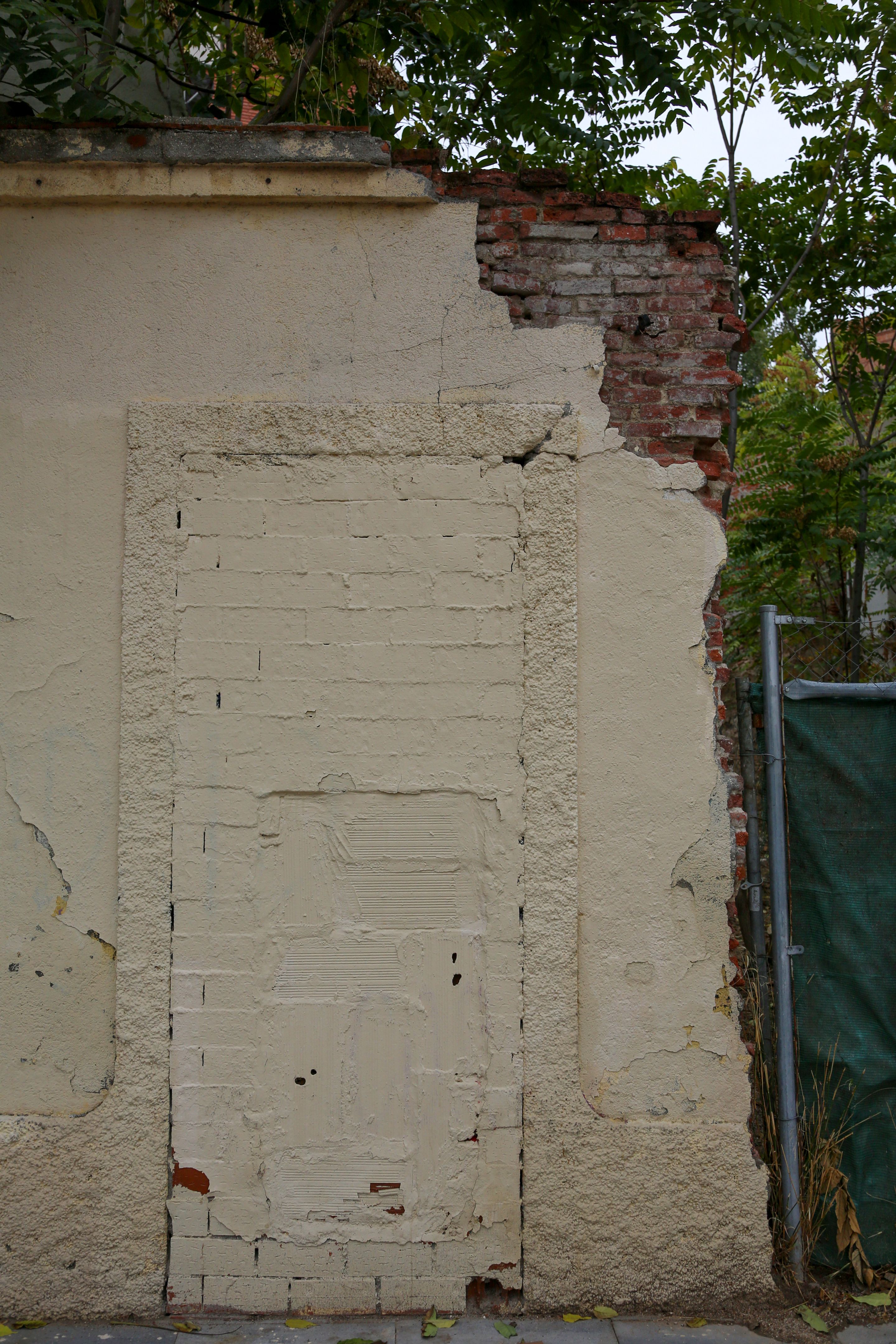 brick wall damage