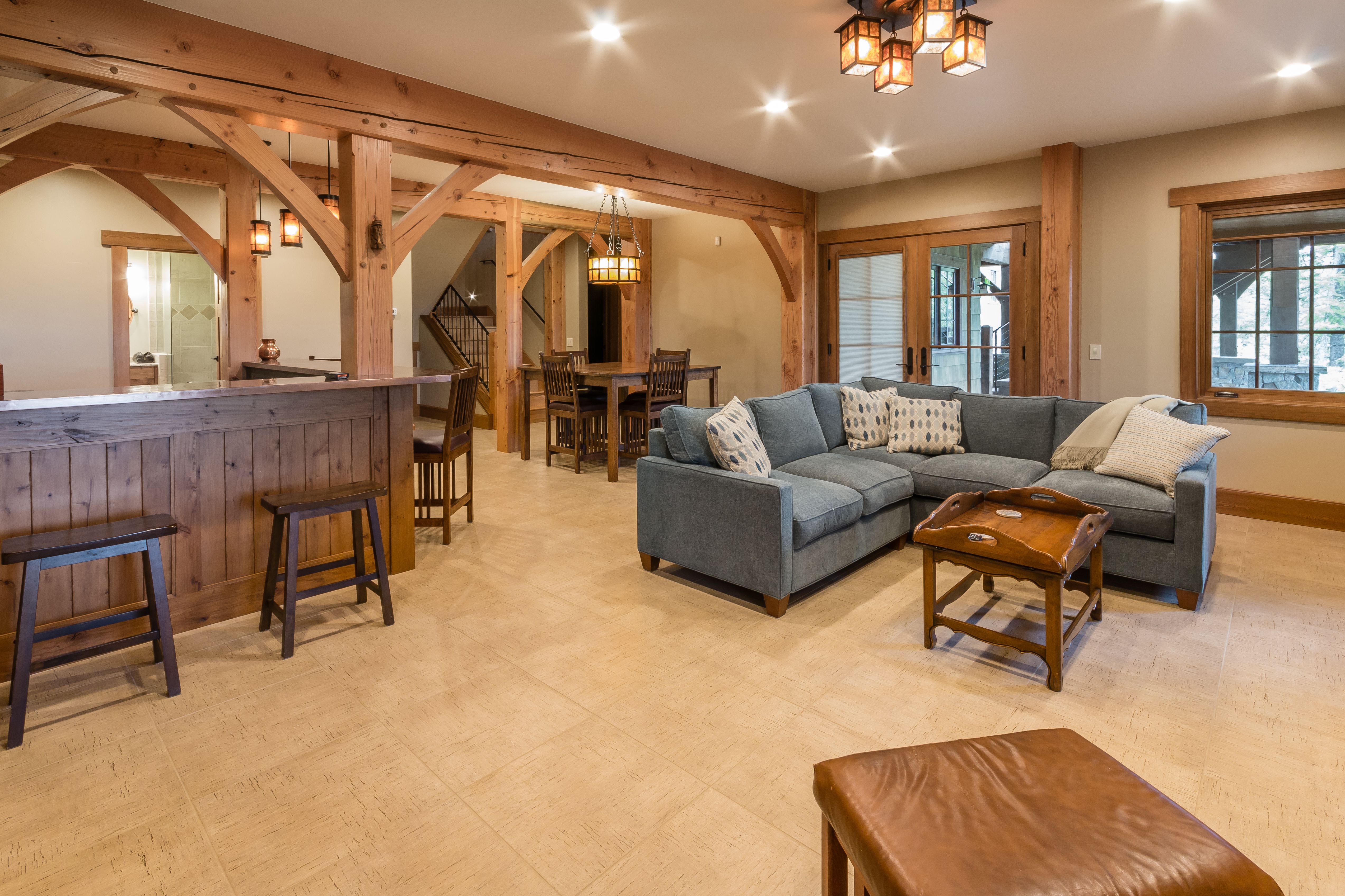 remodeled basement