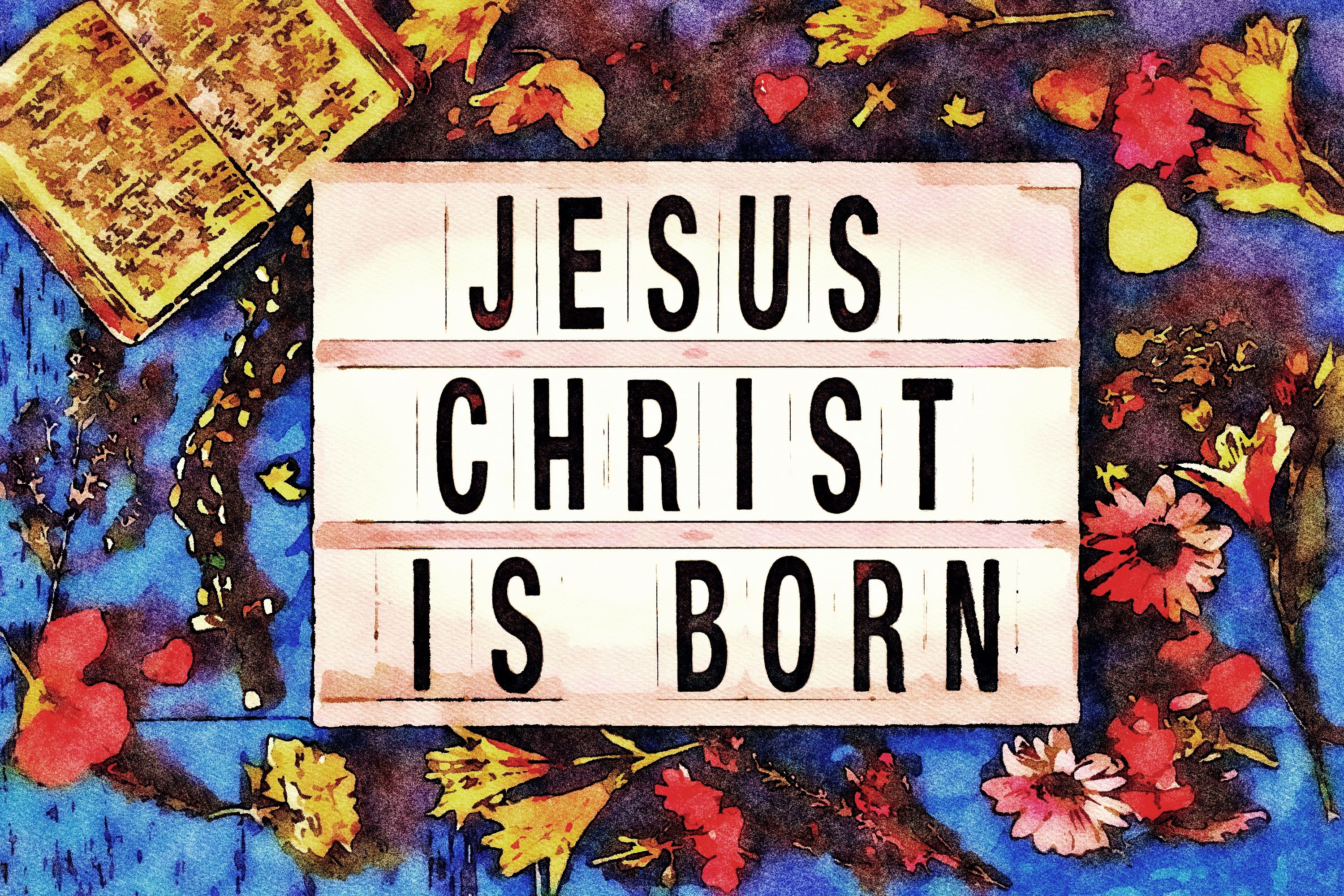 Jesus Christ Is Born in Light Box Trend