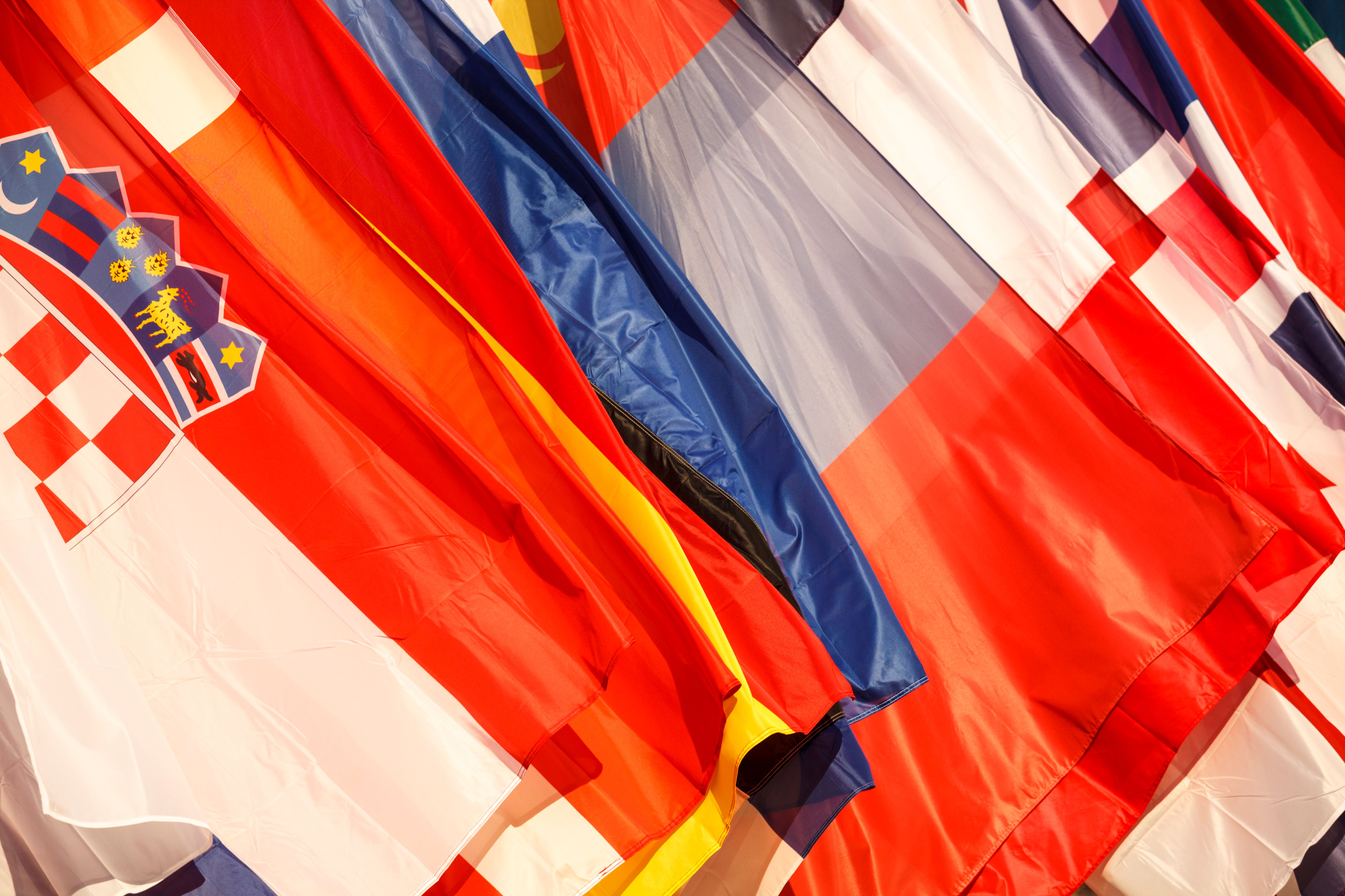 iceland croatia flags