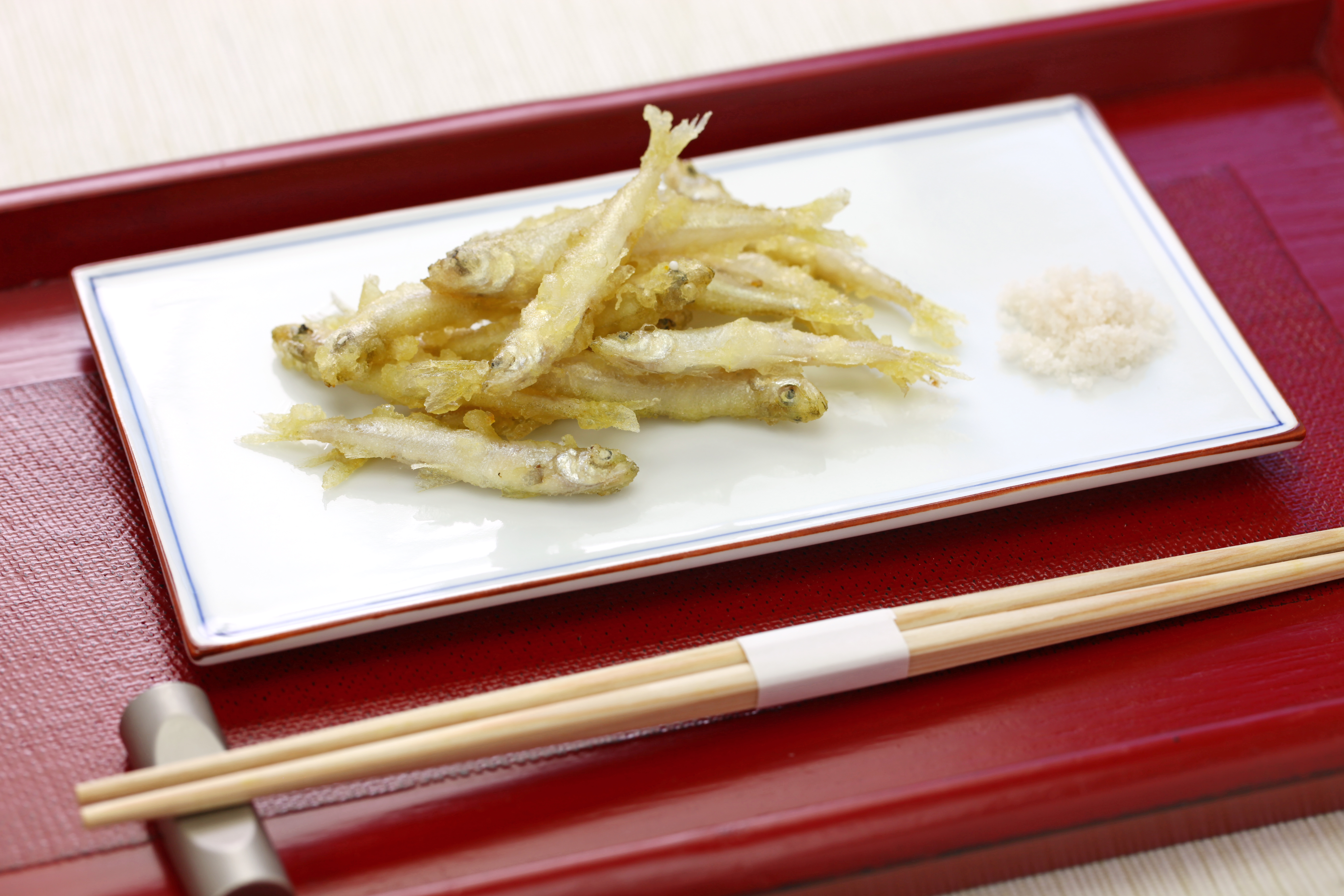 crispy fried whitebait, japanese tempura style crispy fried whitebait, japanese tempura style