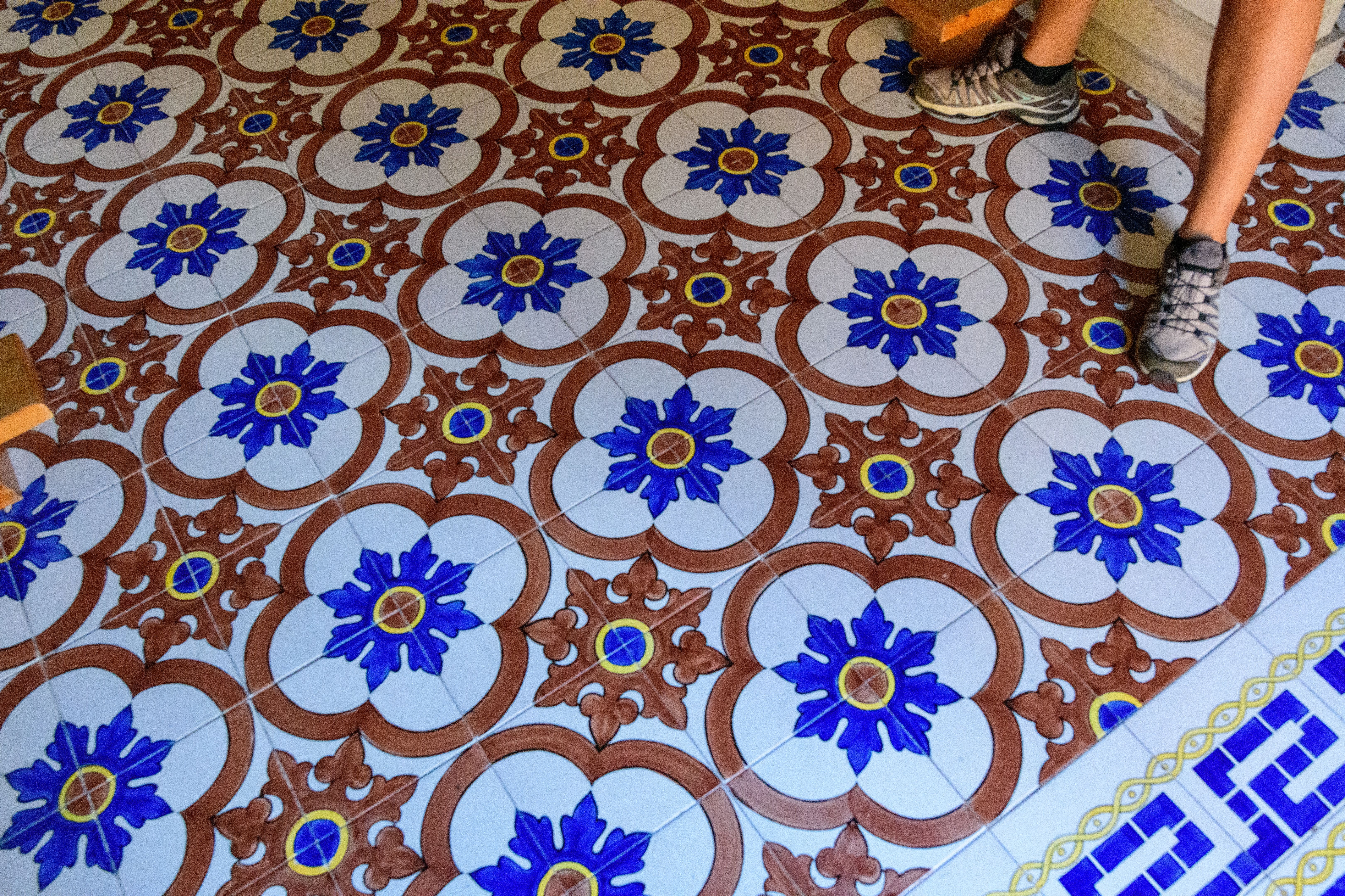 colorful geometric flooring