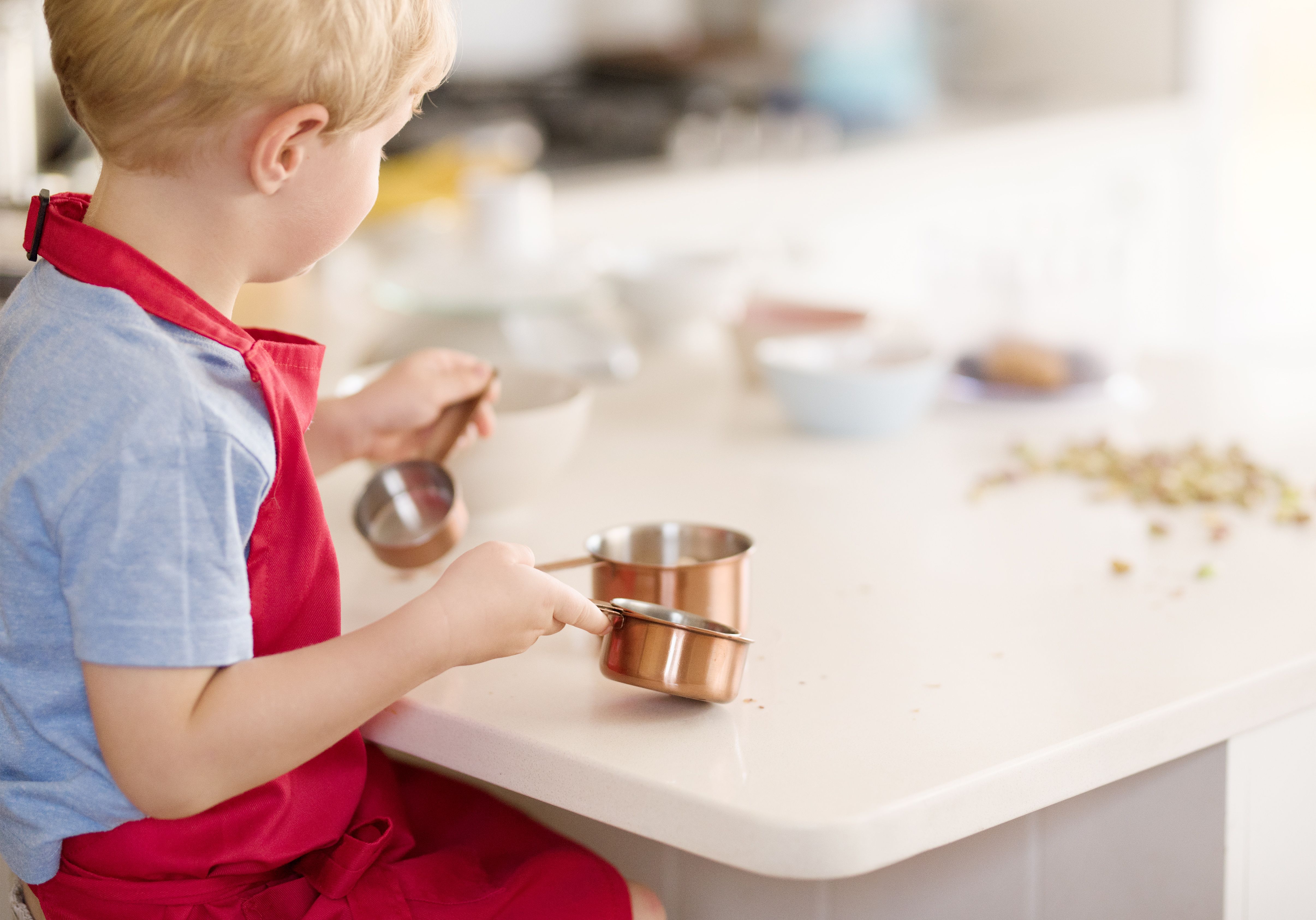 measuring cups in kitchen