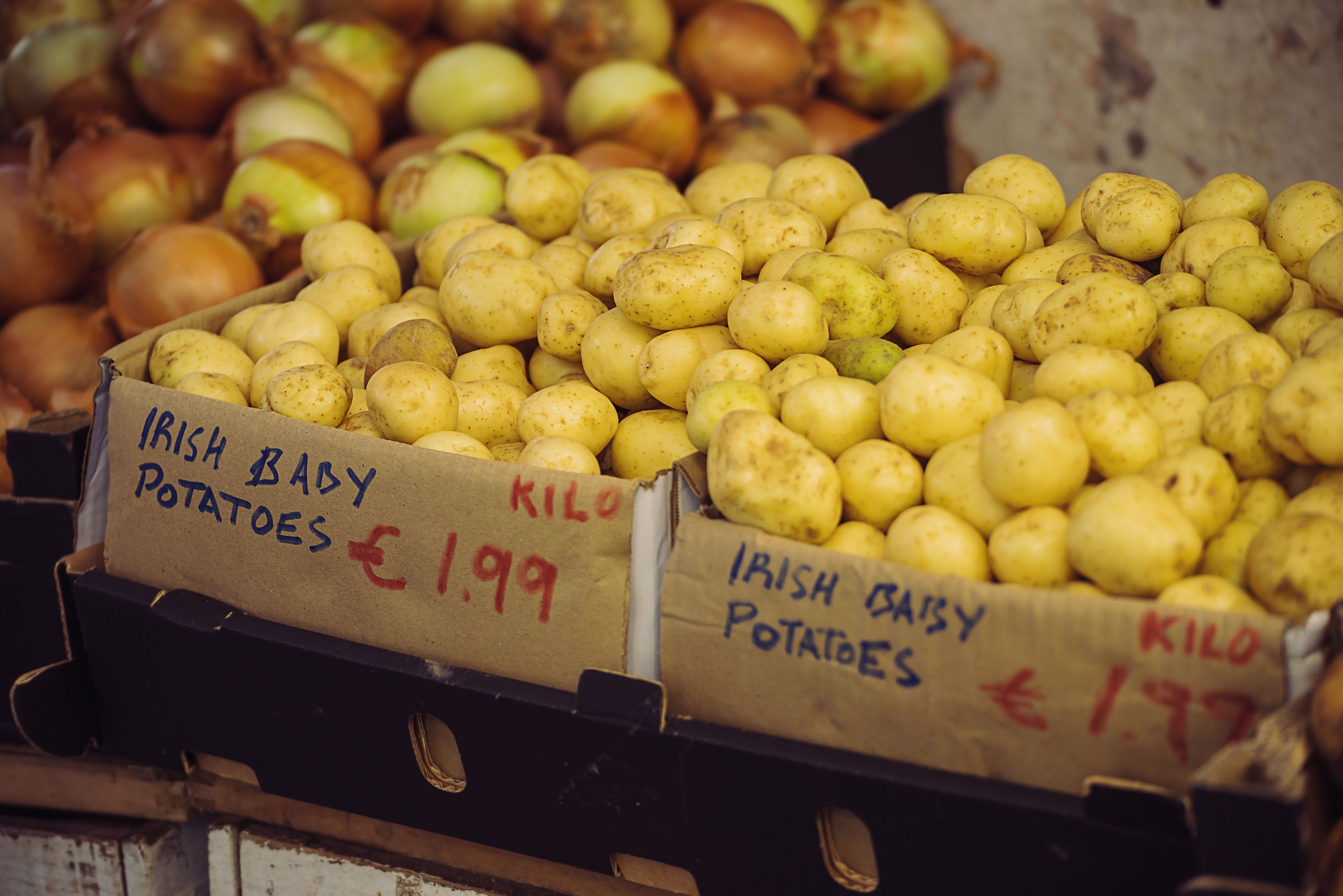 Irish baby potatoes - English Market, Cork, Ireland