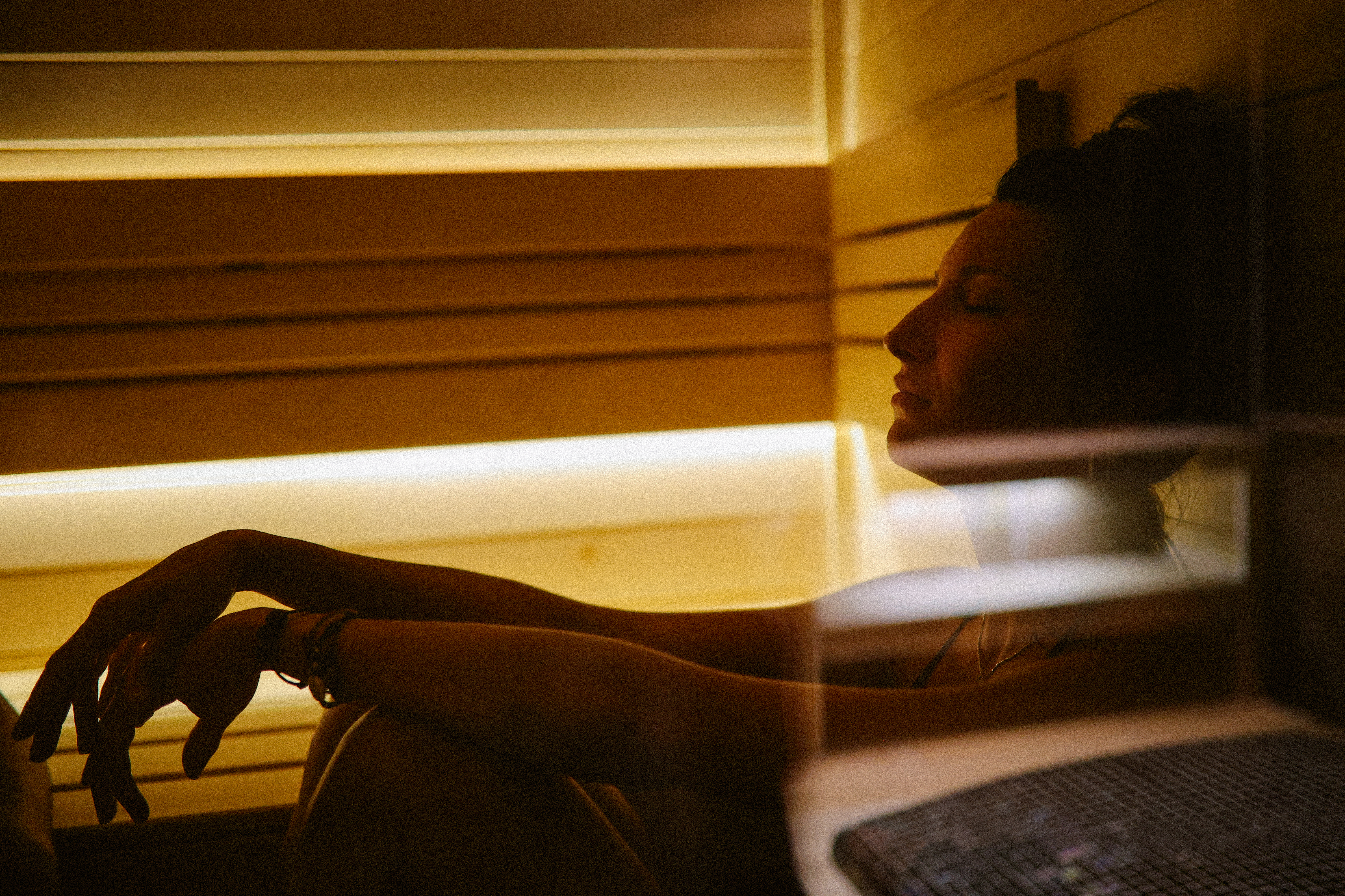 hot sauna relaxation