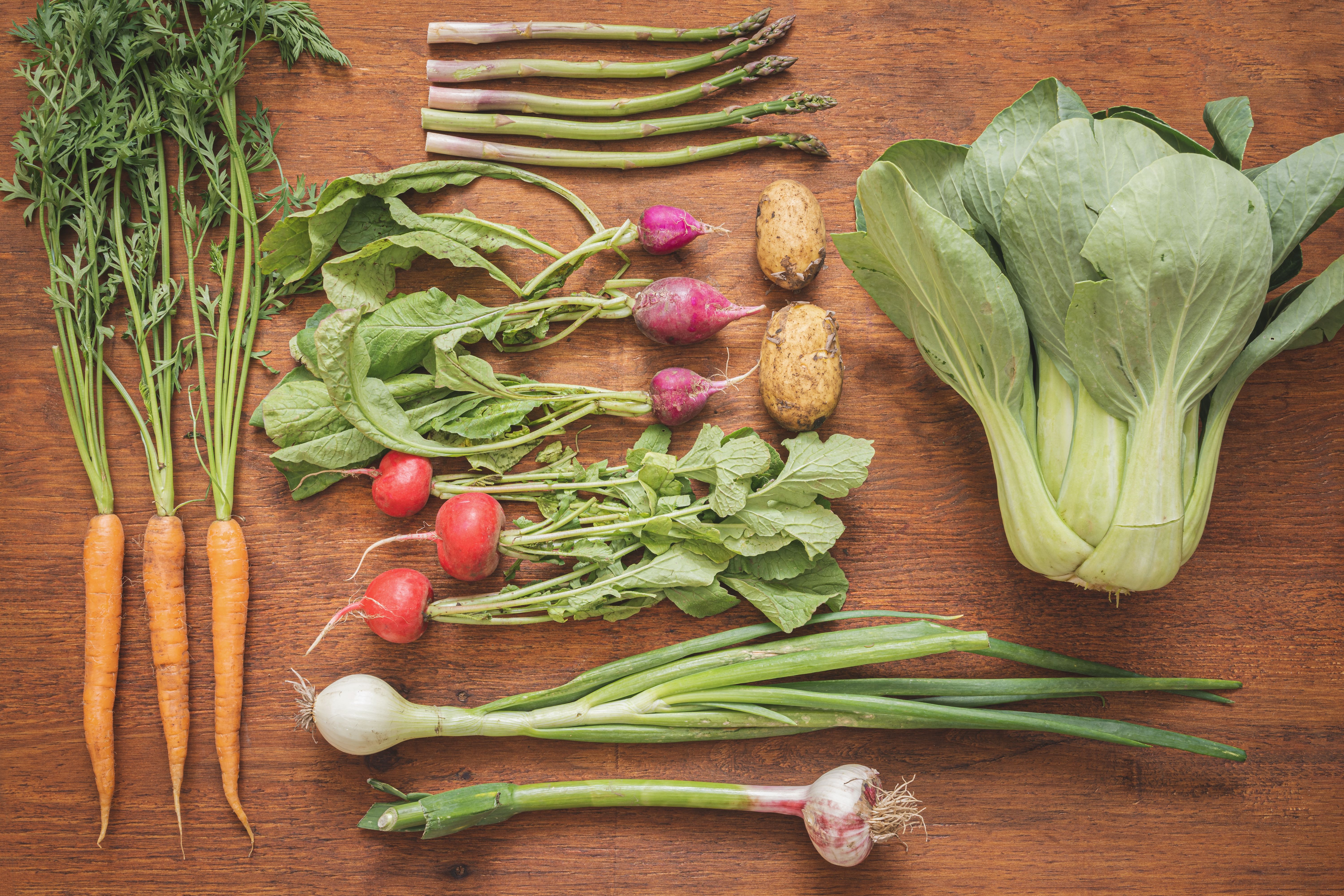 healthy spring vegetables