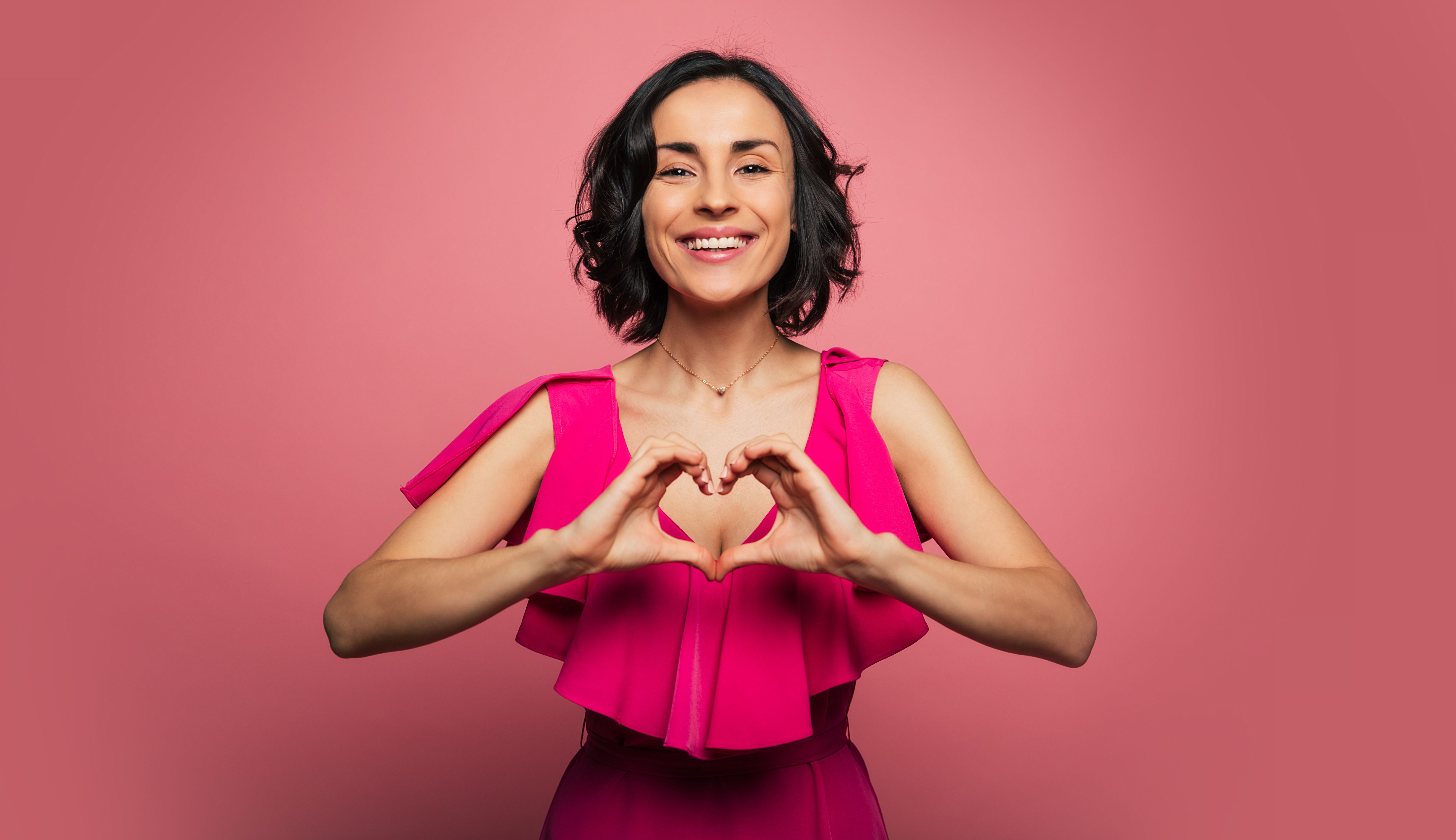 Heart hands.
