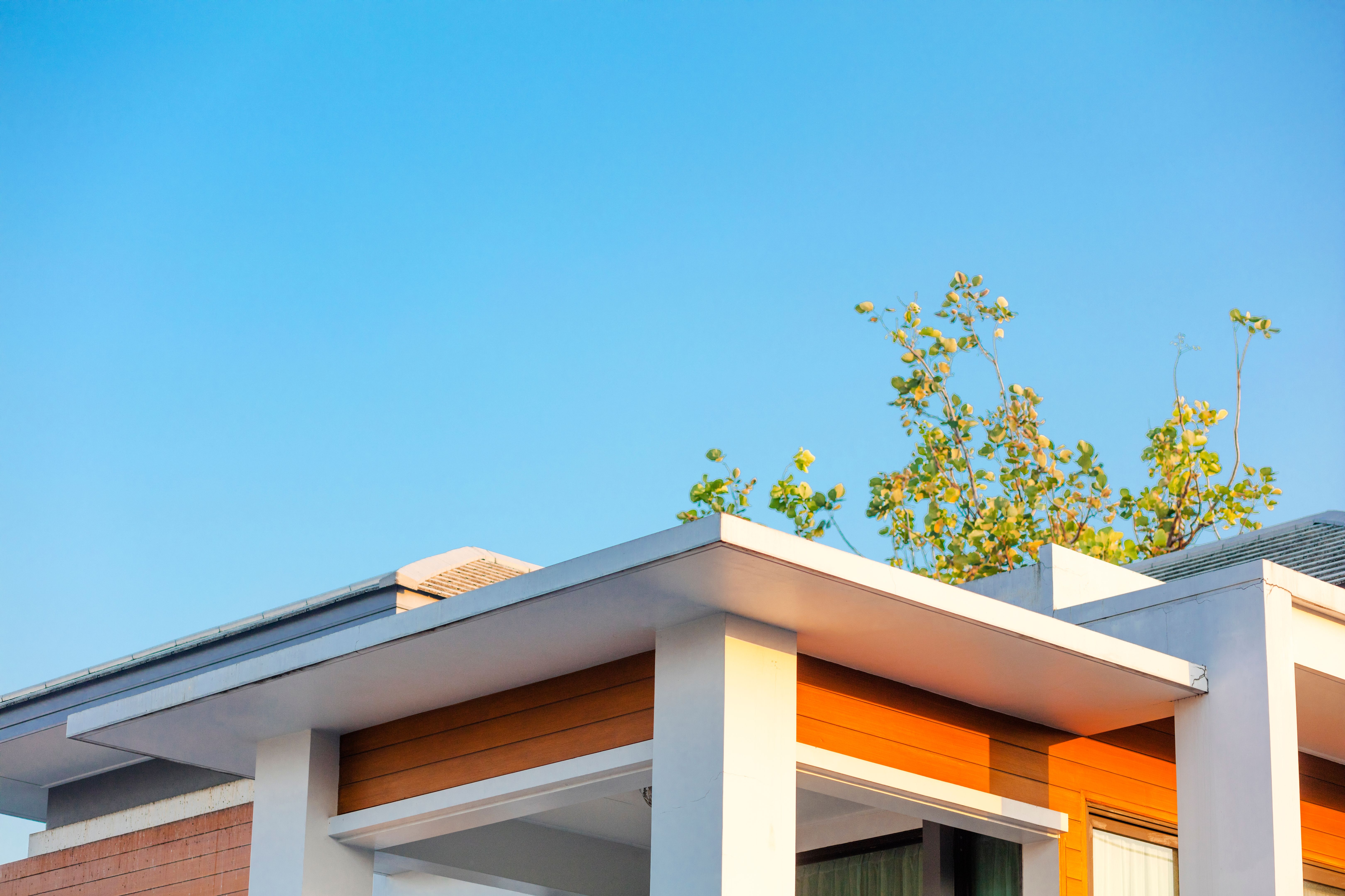 modern home roof
