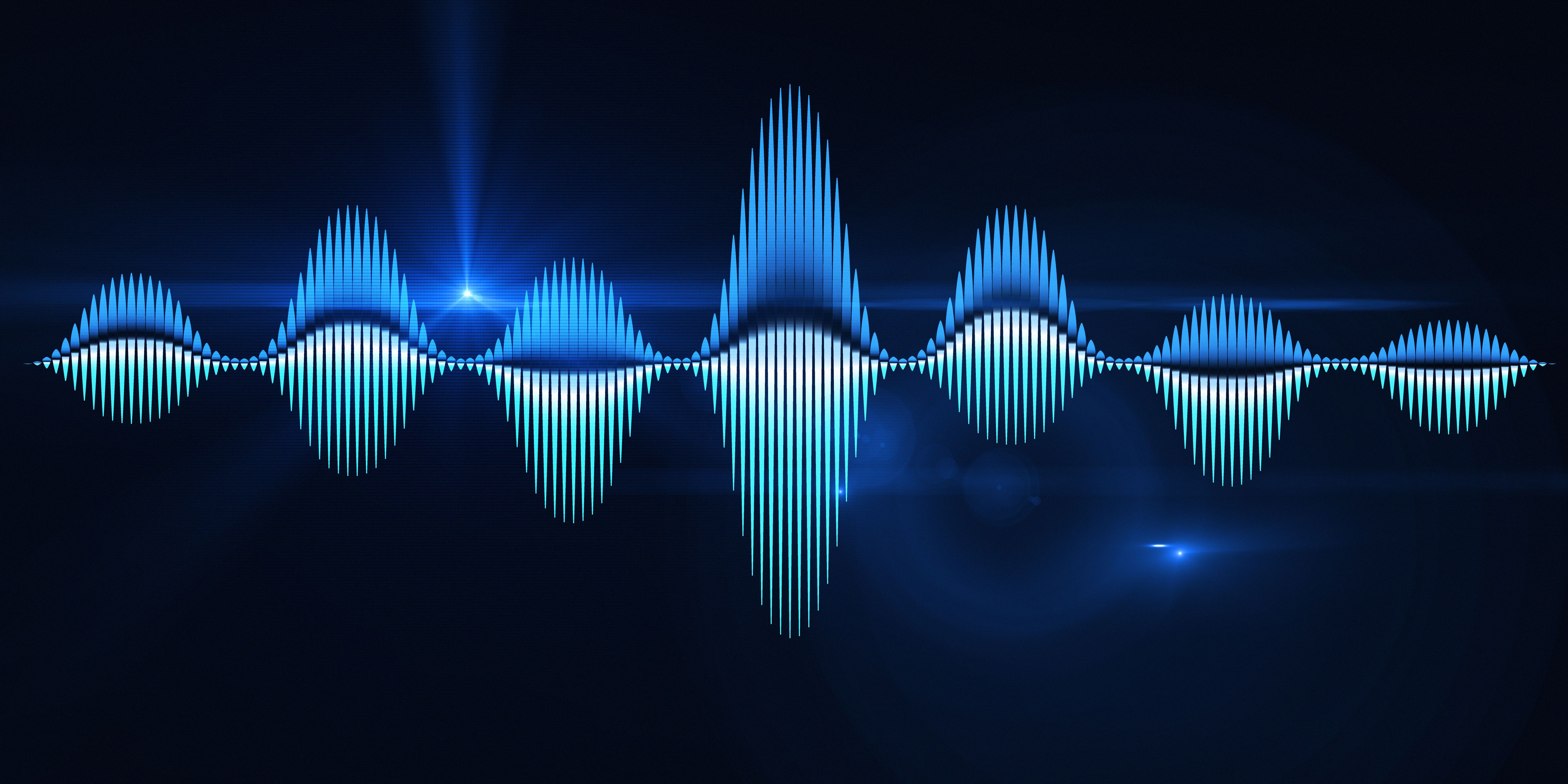 Abstract background with color sound wave from lines and light on dark blue. Technology sound wave. For music wave poster design. Abstract background with color sound wave from lines and light on dark blue. Technology sound wave. For music wave poster design.