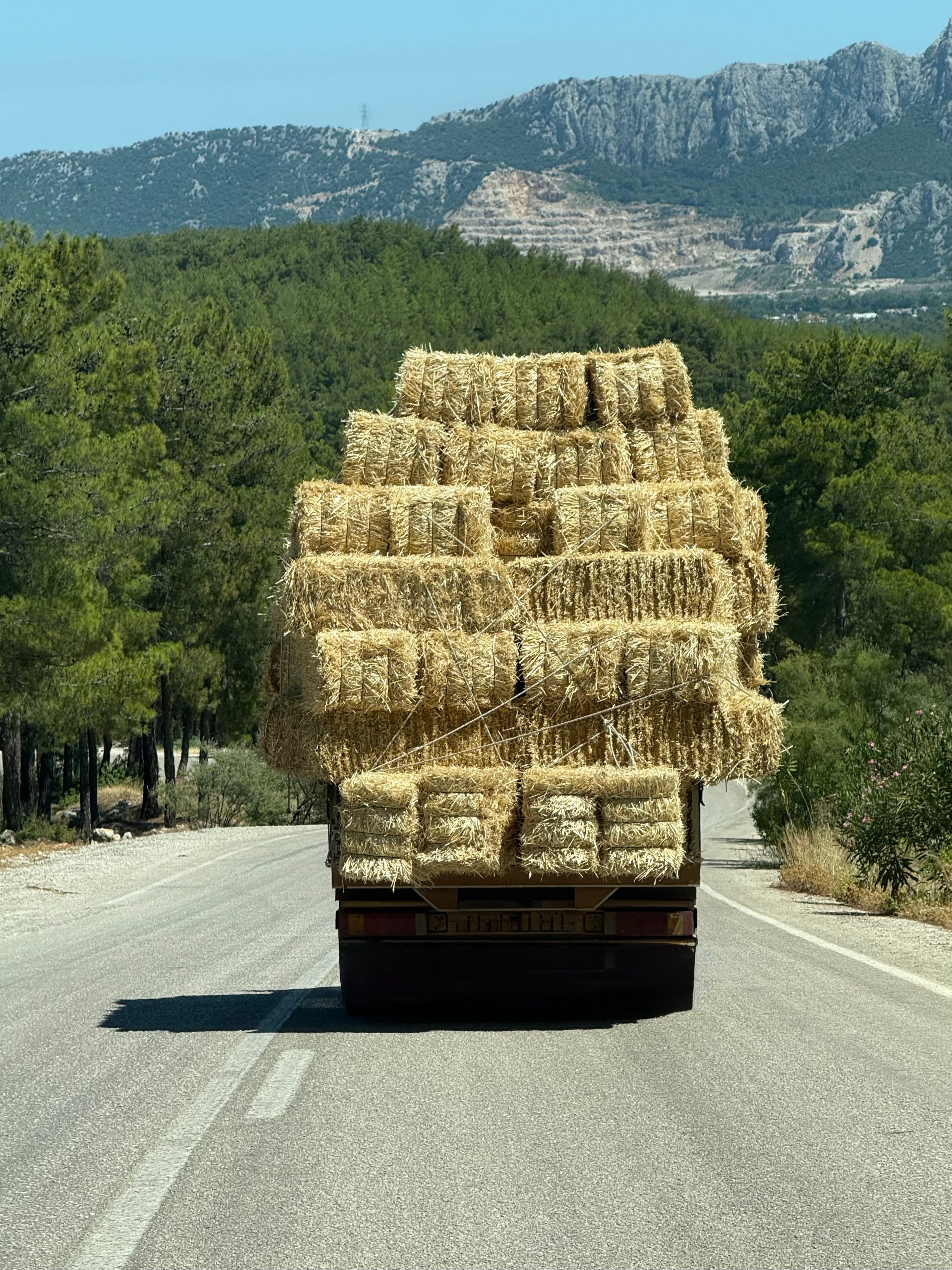 hay delivery truck