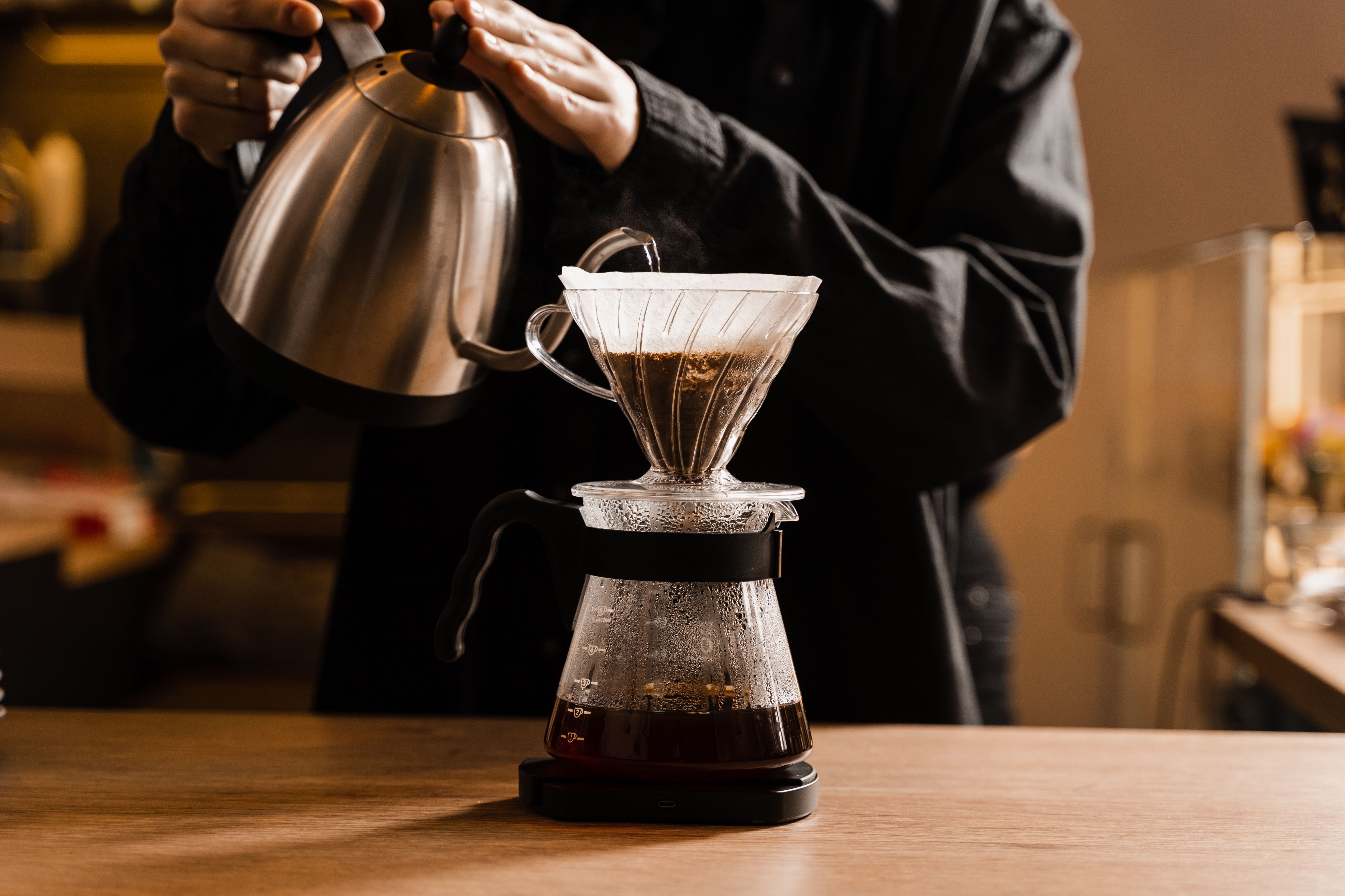 pour-over coffee