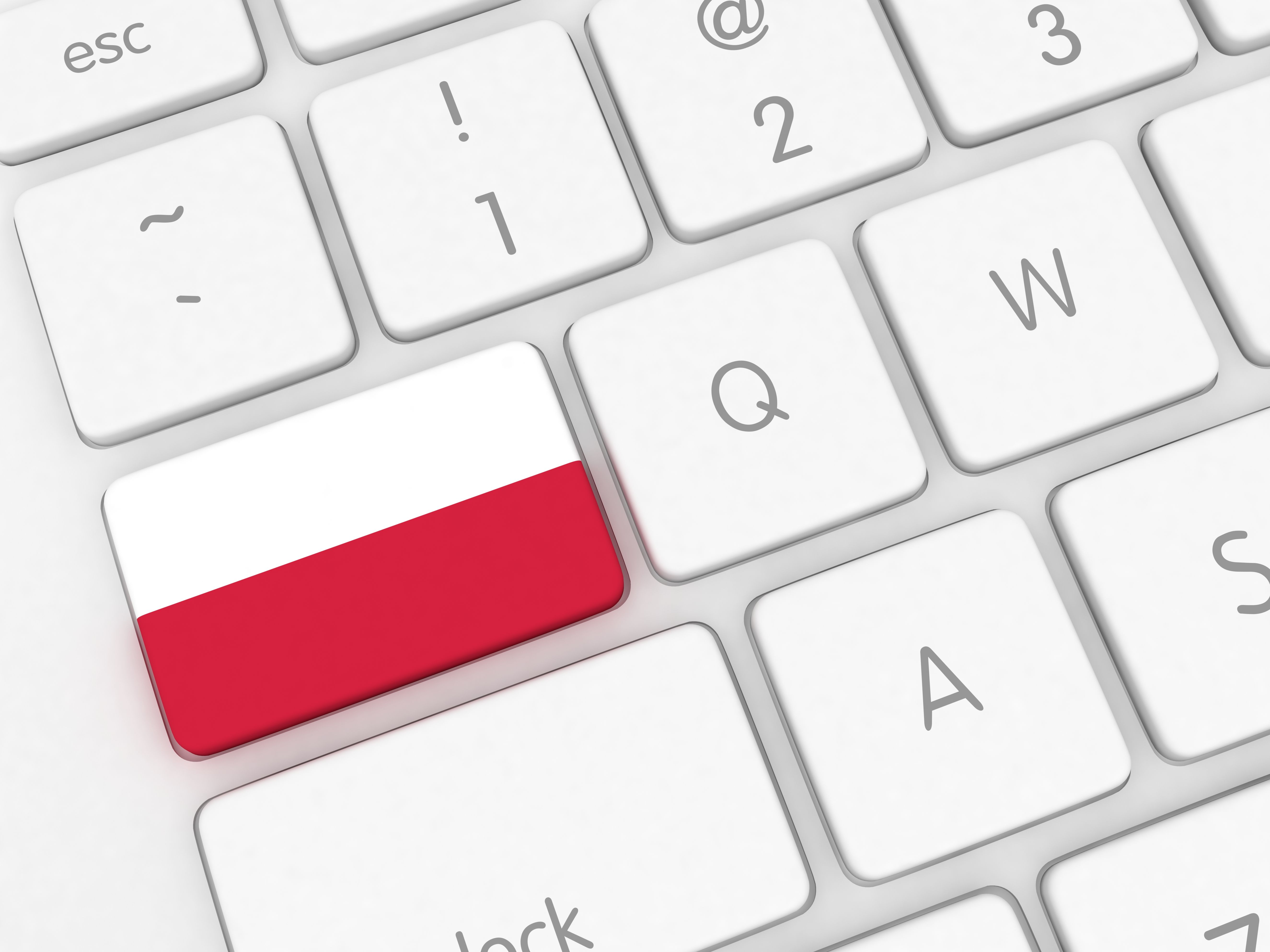 Poland flag keyboard