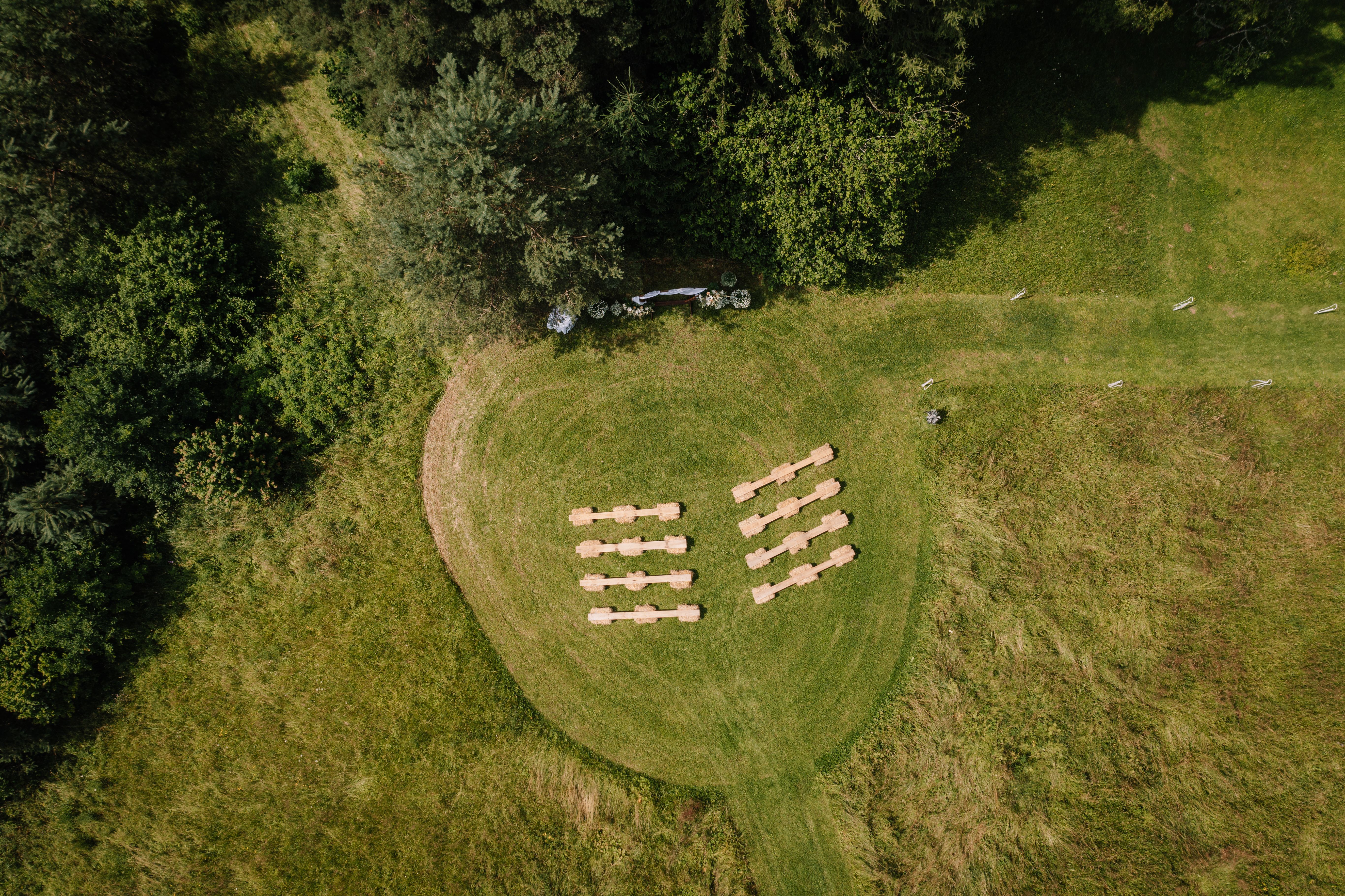 drone wedding photography