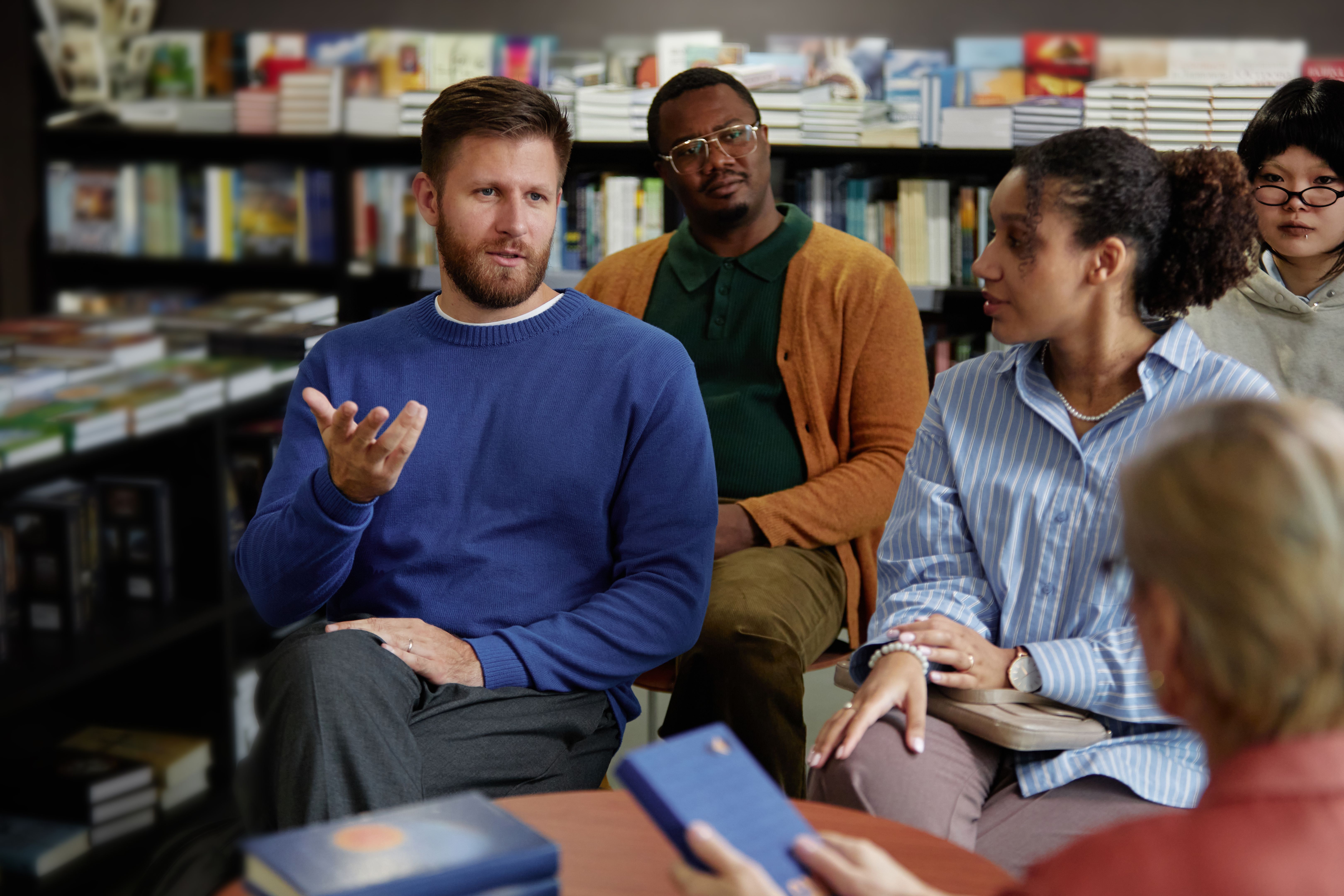 author librarian meeting