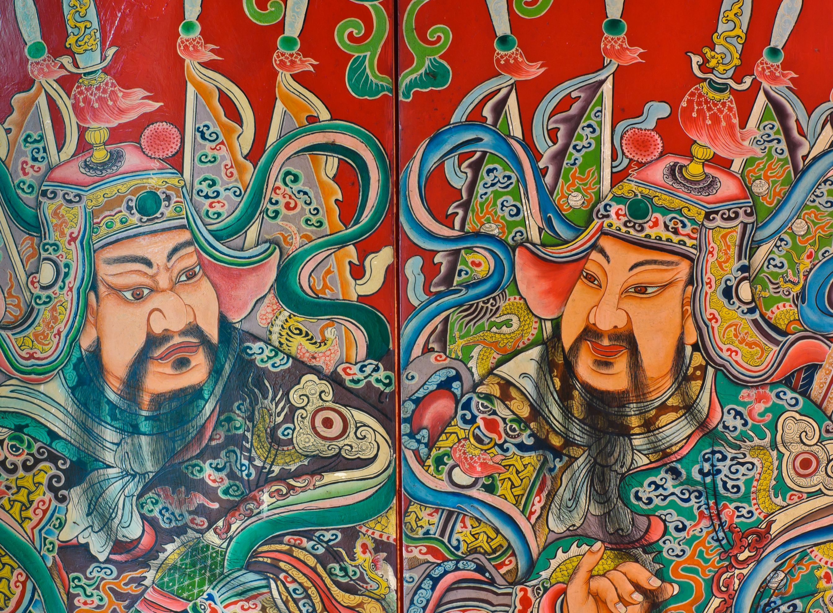 Chinese God painting