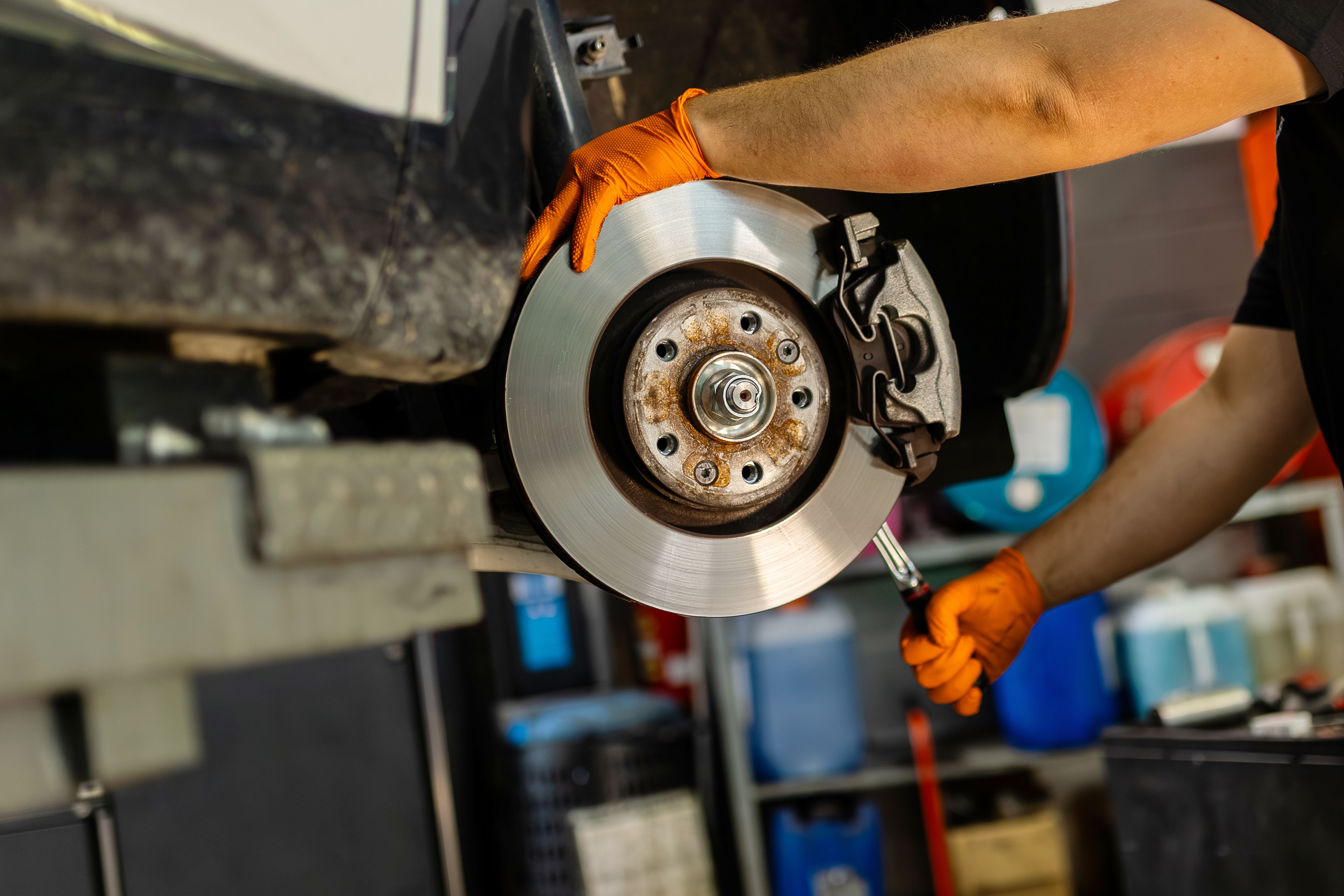 car brake inspection