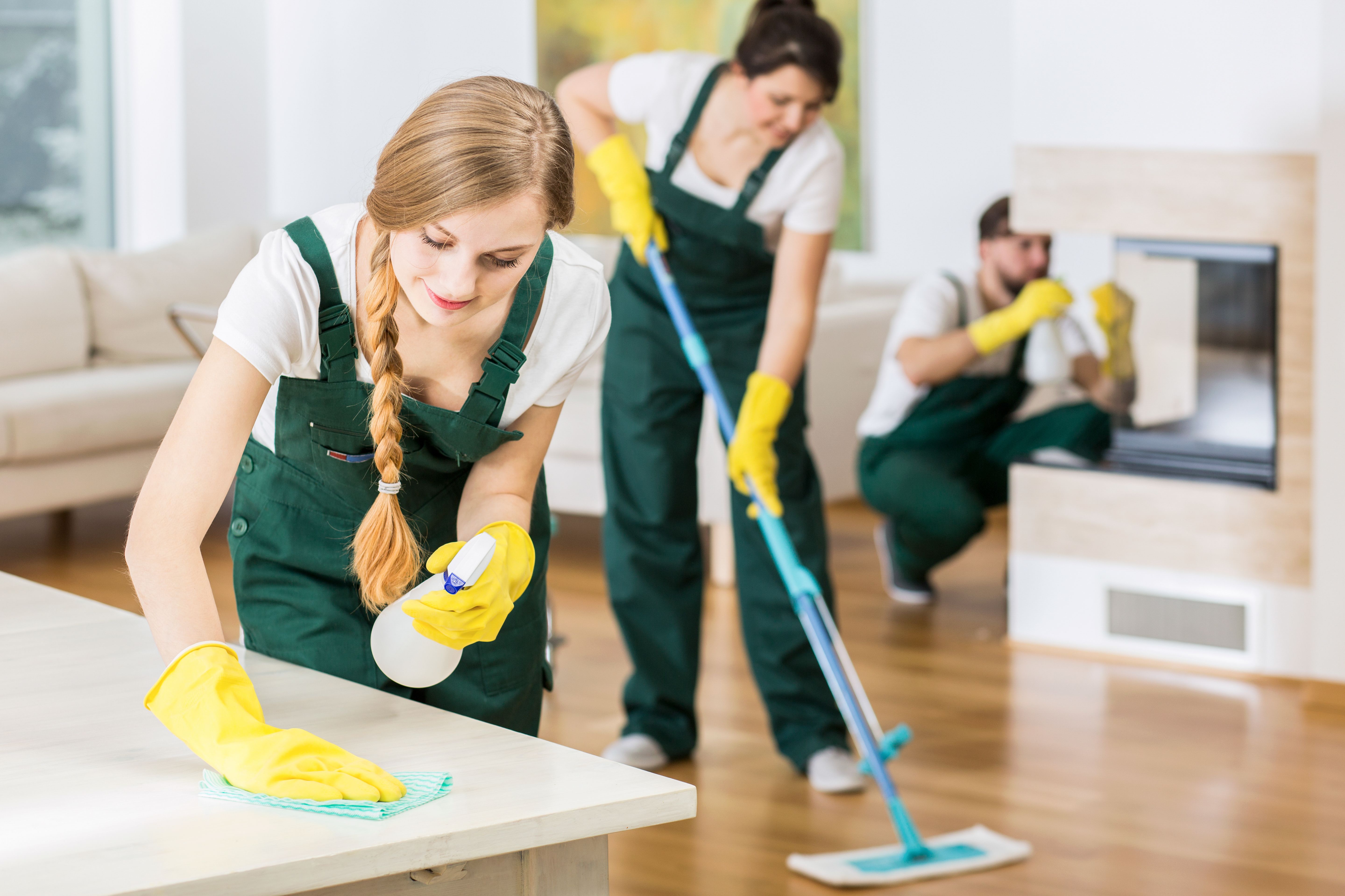 cleaning service team