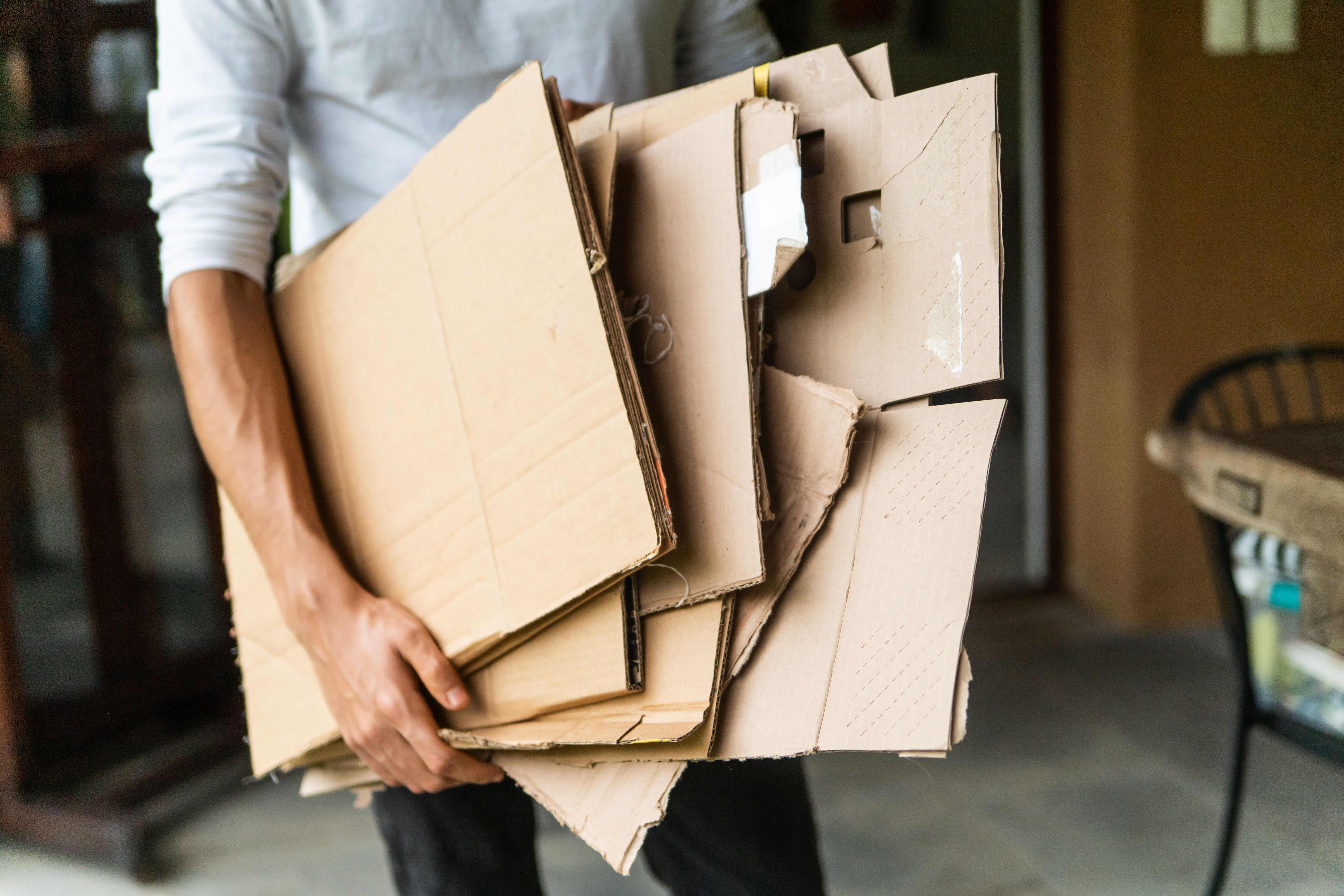 recycling cardboard