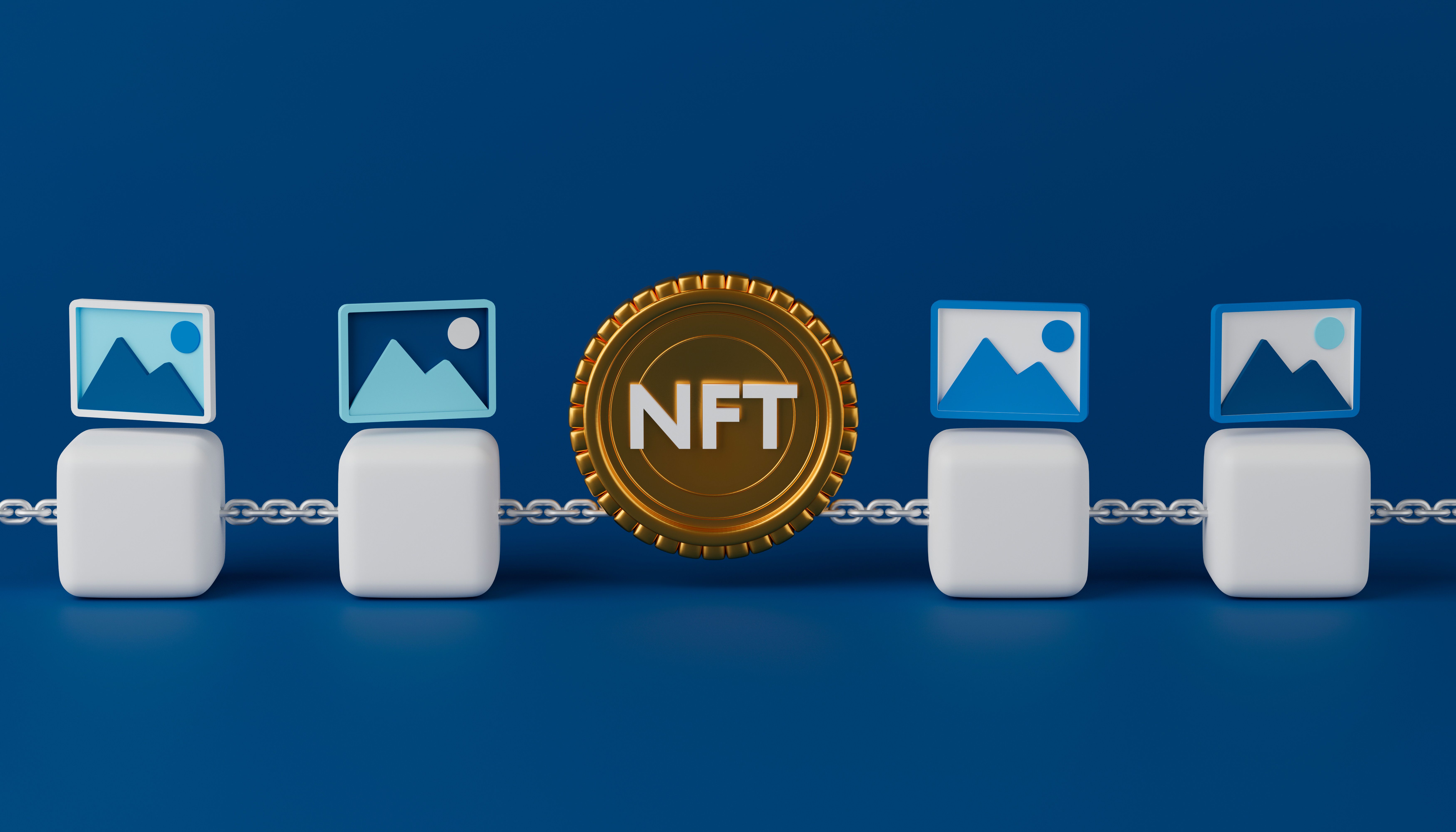 Concept nft or non fungible token.