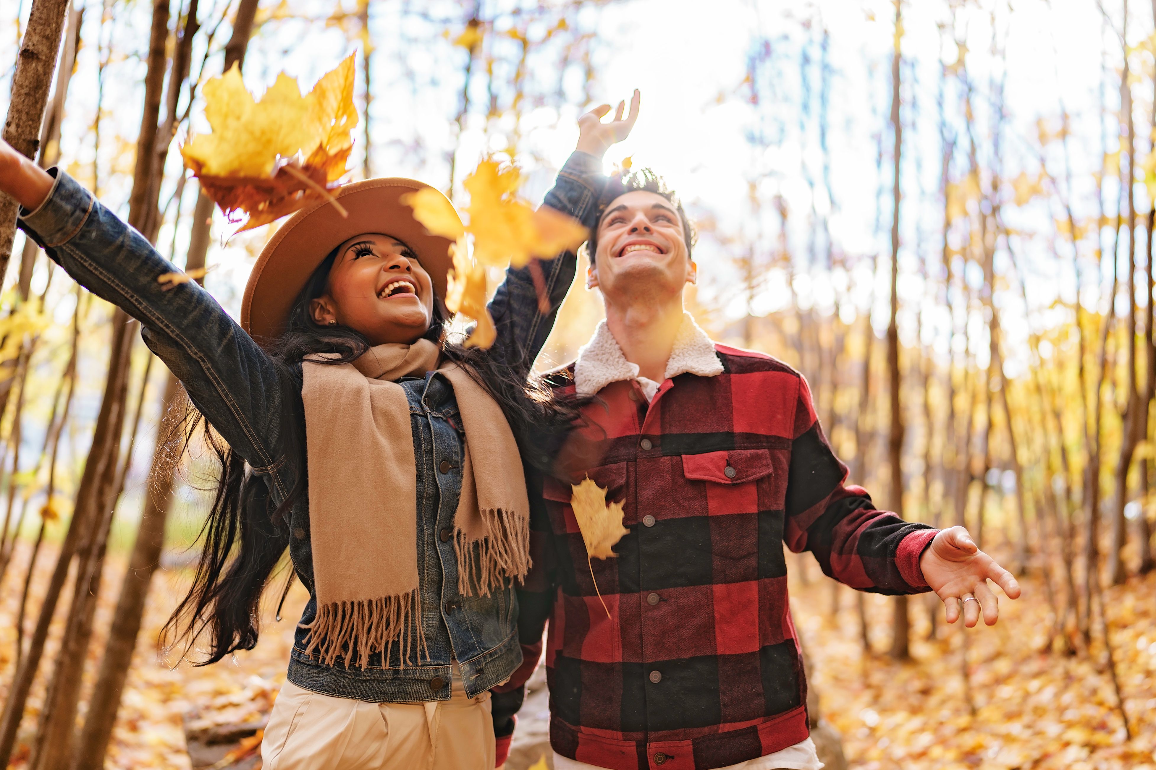 people enjoying fall