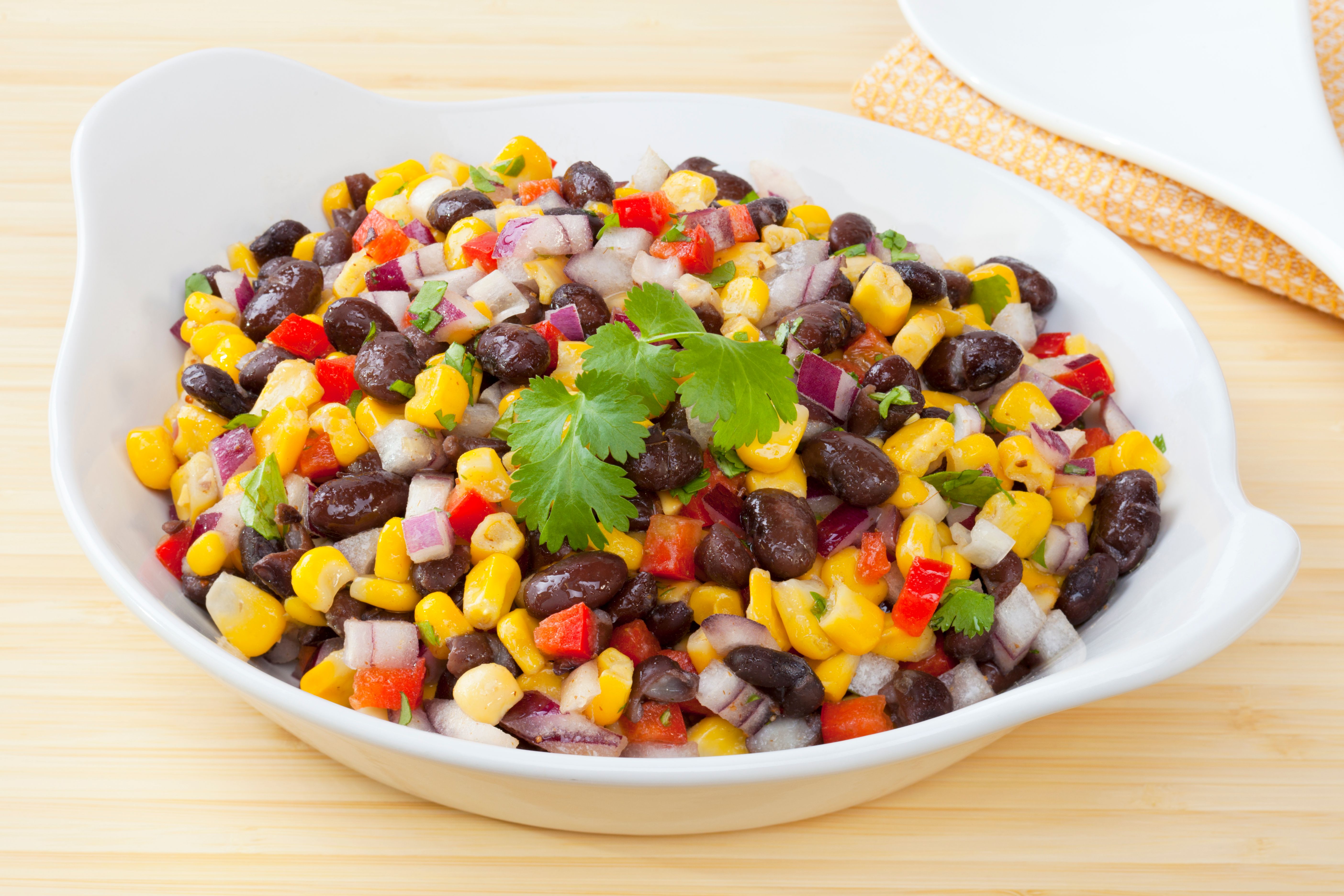 black beans corn