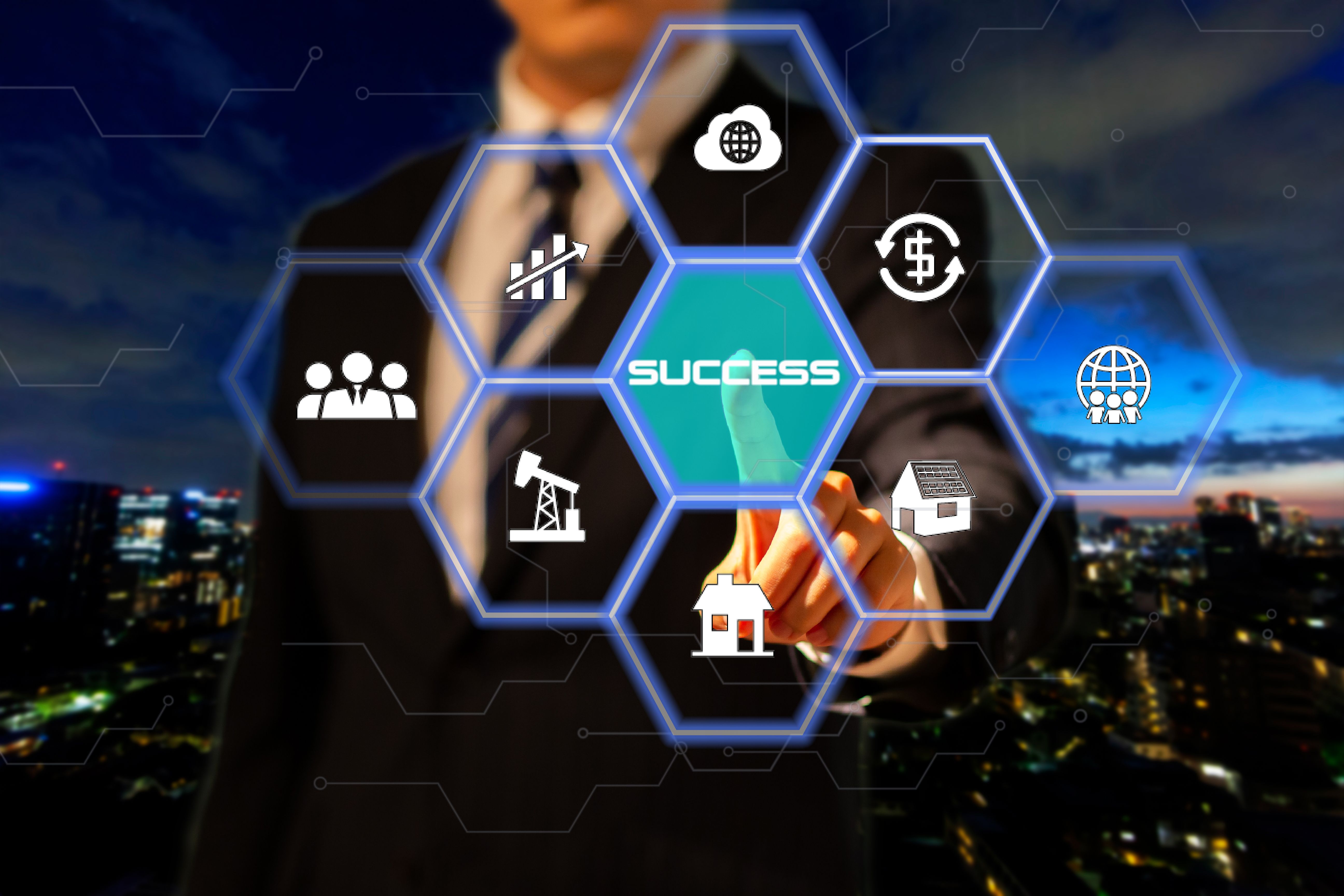 business and people concept - senior businessman