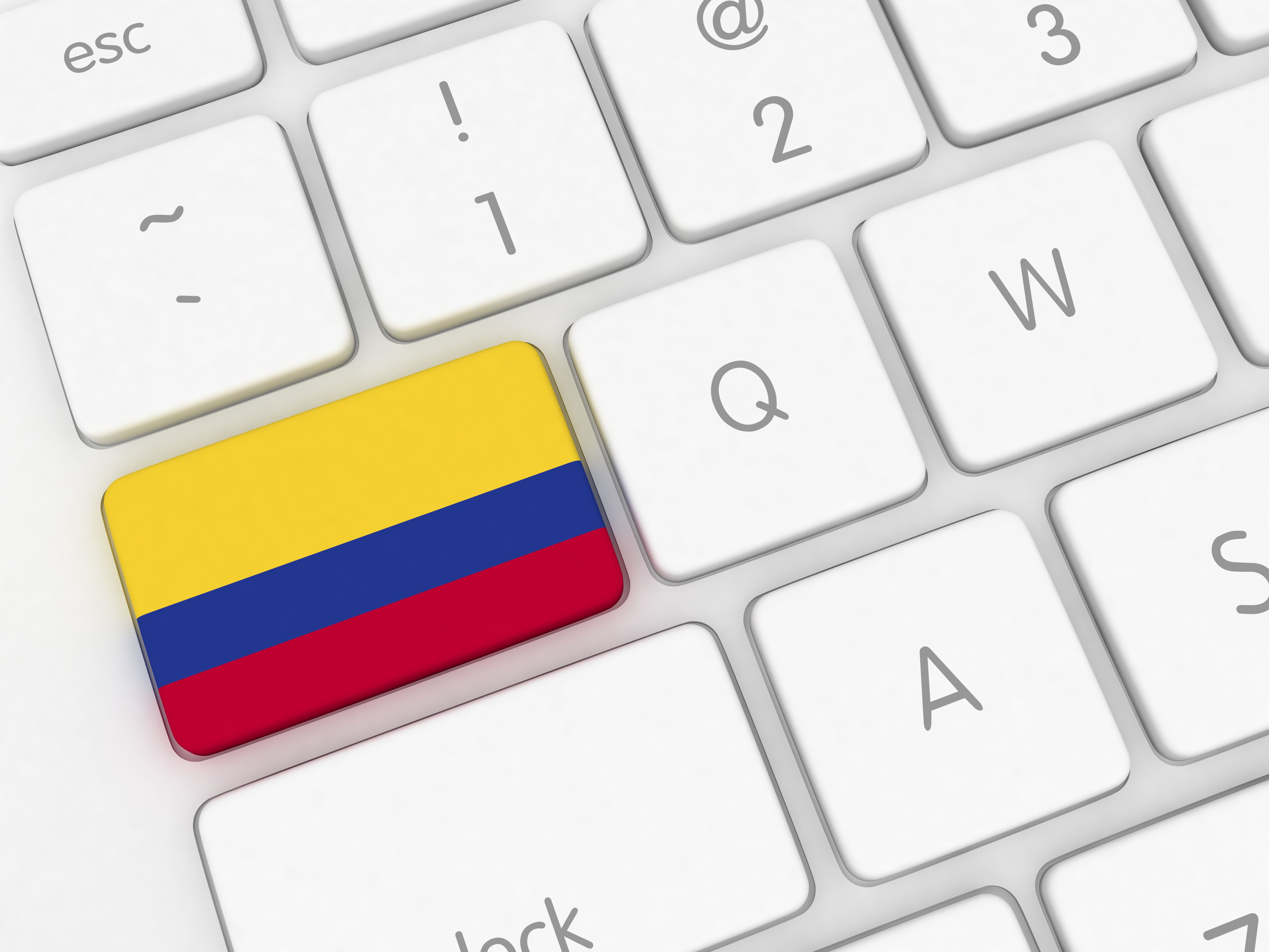 Colombian flag keyboard
