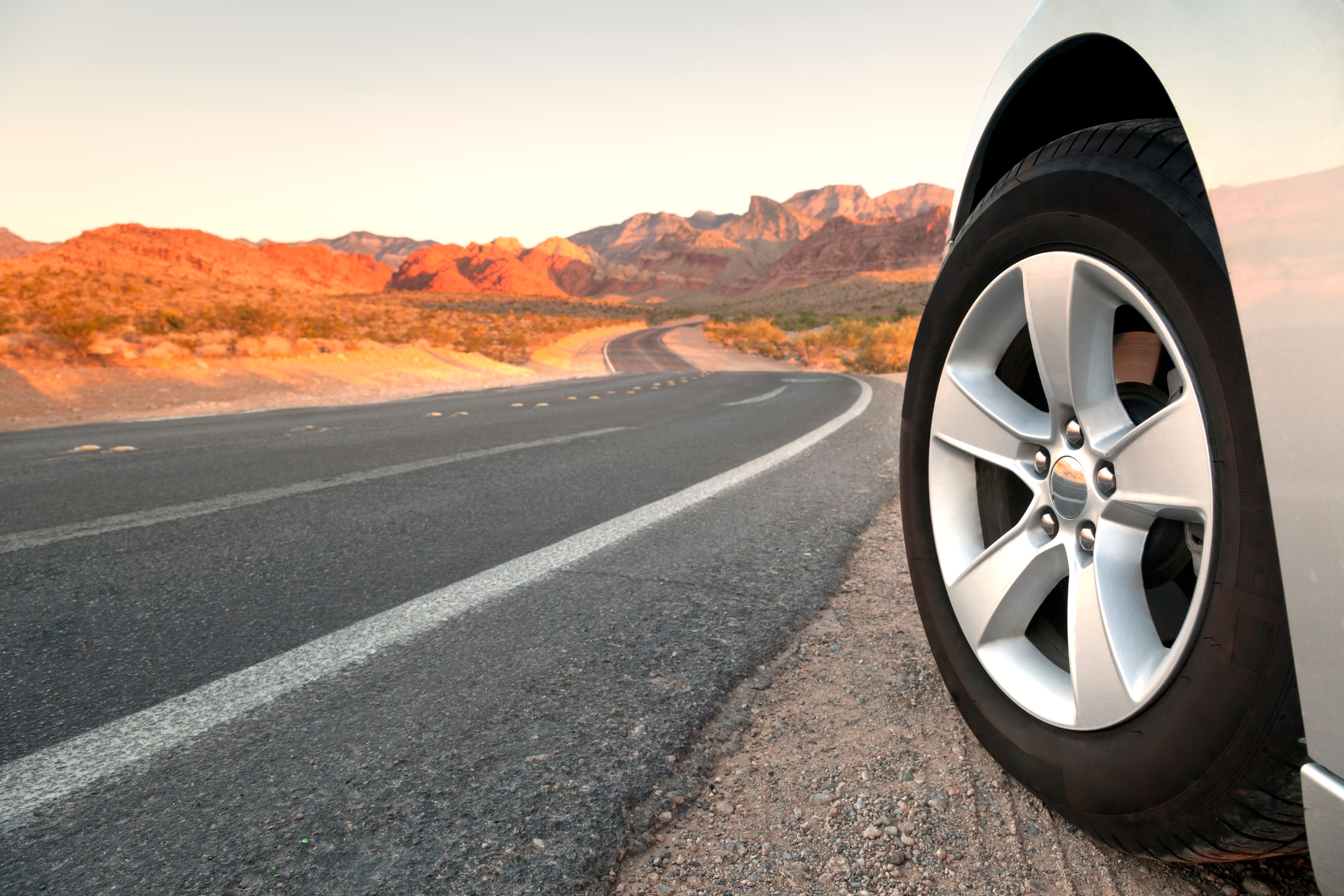 car tires desert