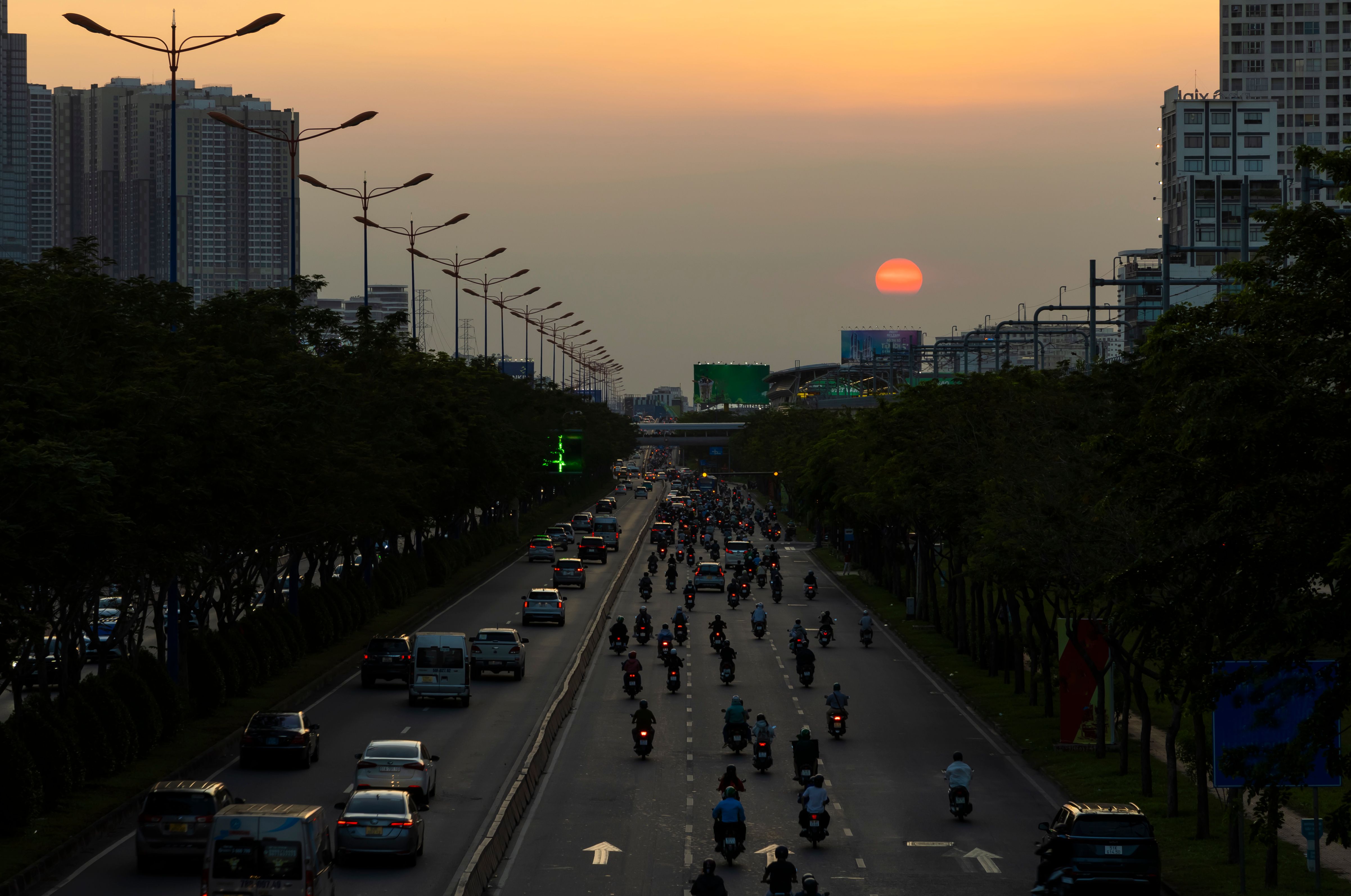 Sunset in Ho Chi Minh City Sunset in Ho Chi Minh City