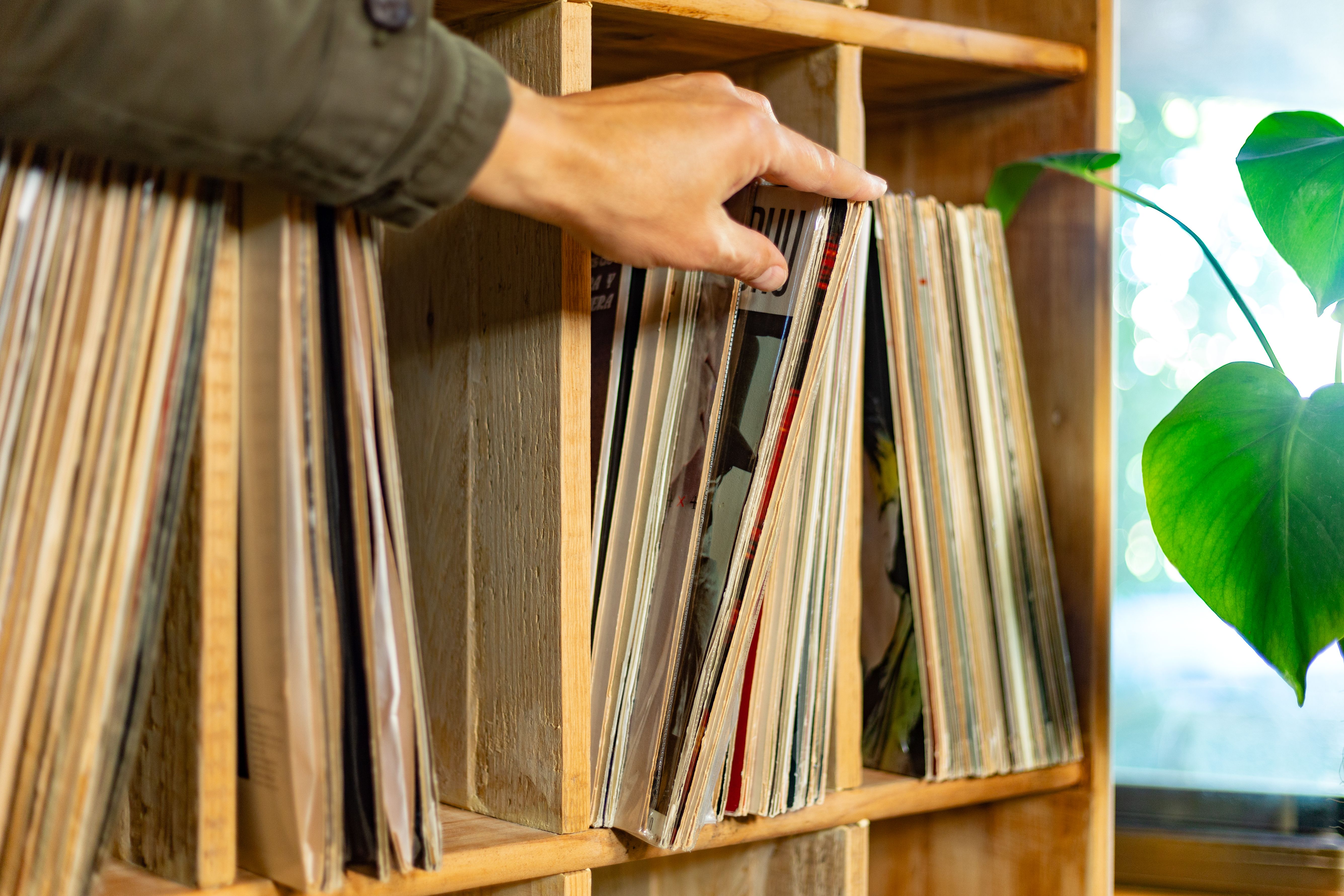 Selecting vinyl records