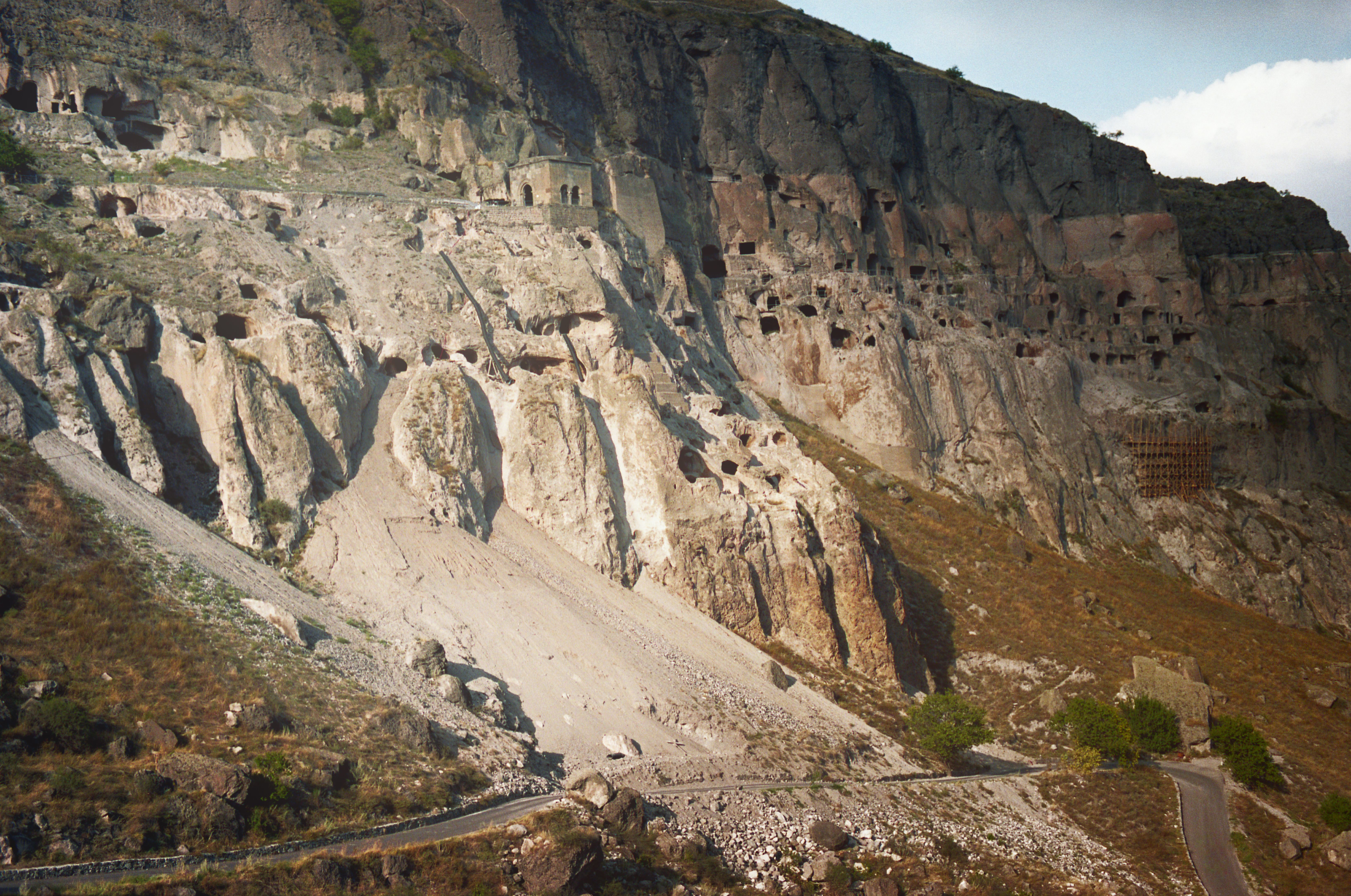 View of Vardzia, Georgia country