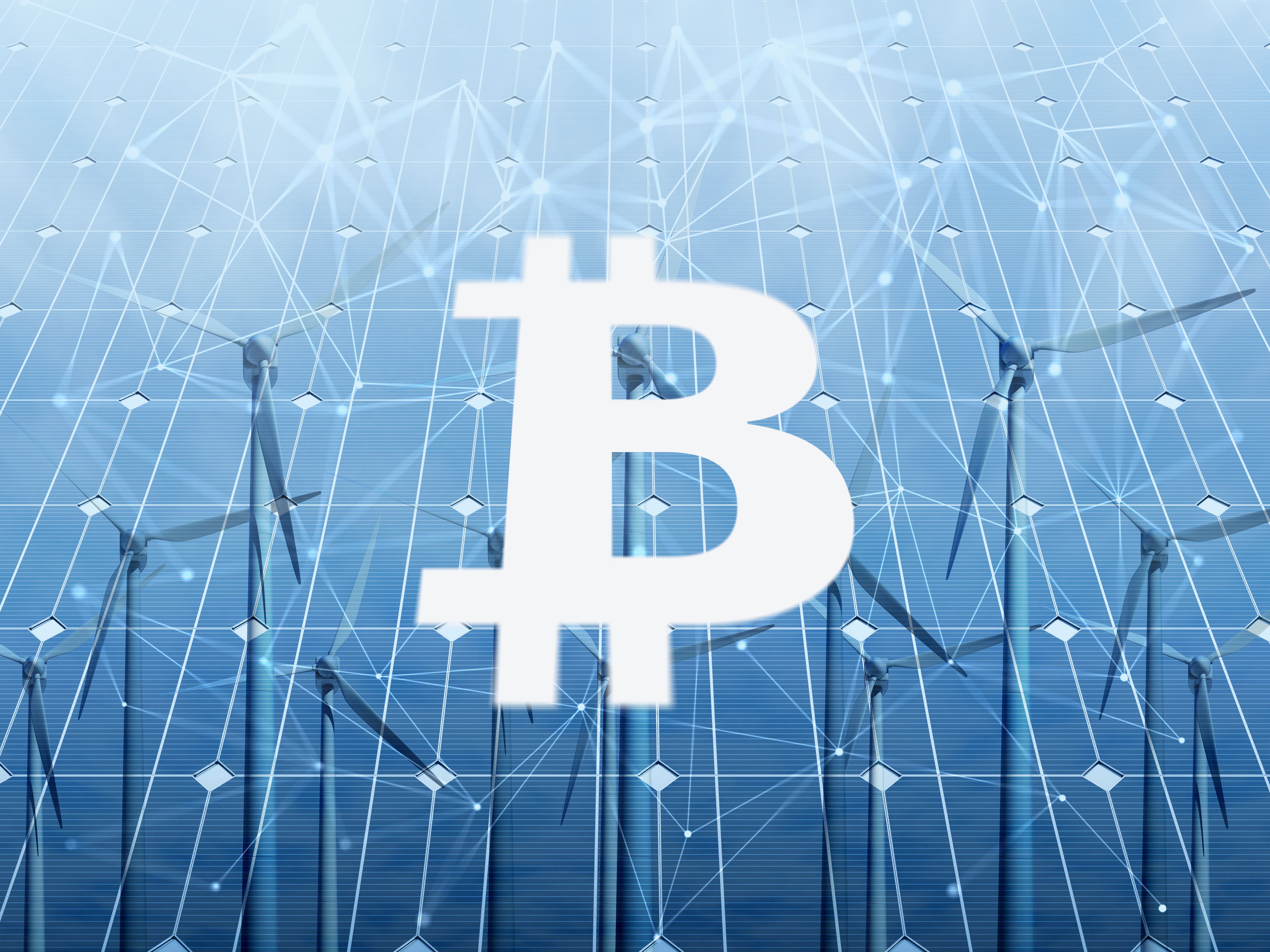 solar panels bitcoin mining