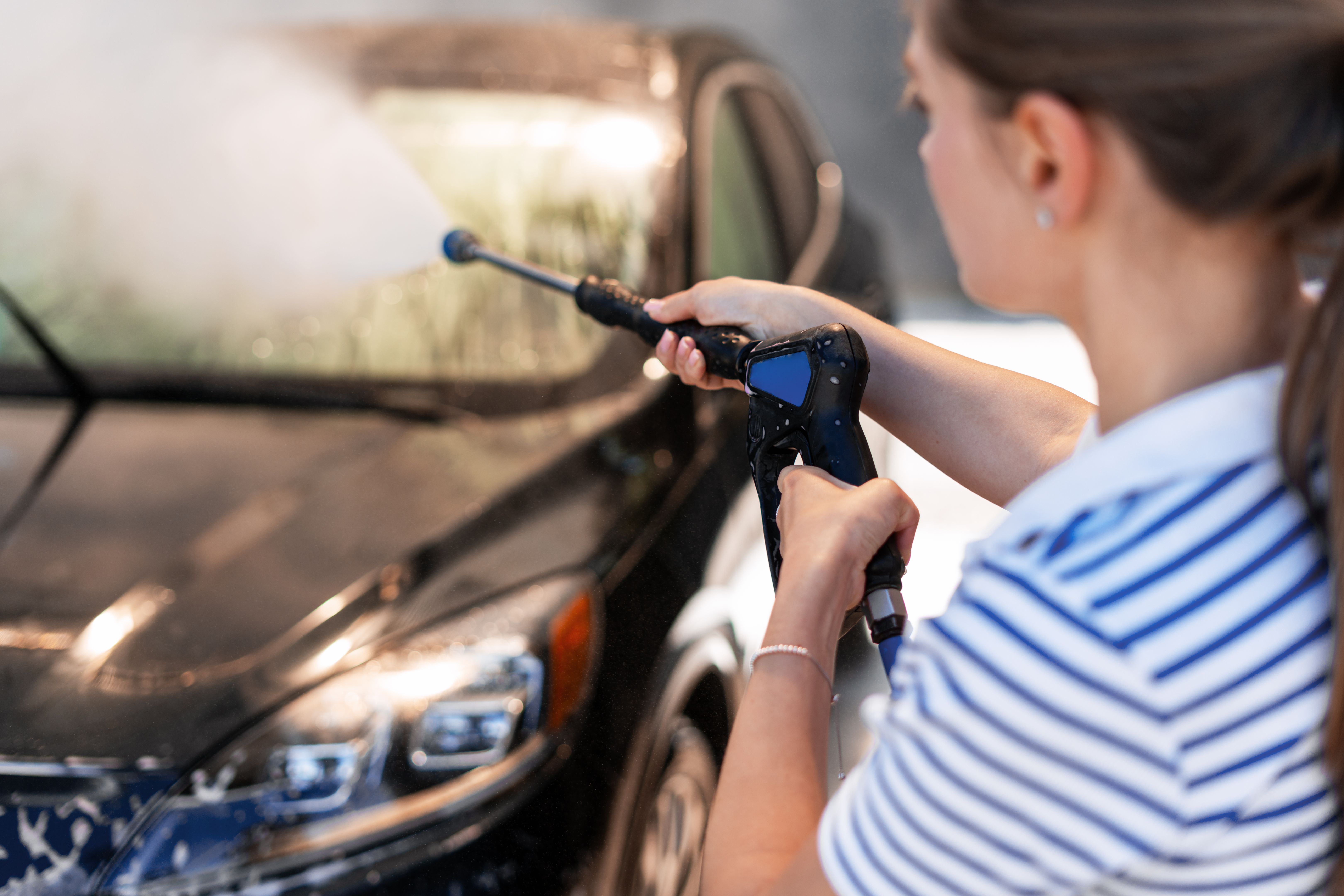 cleaning supplies outdoors