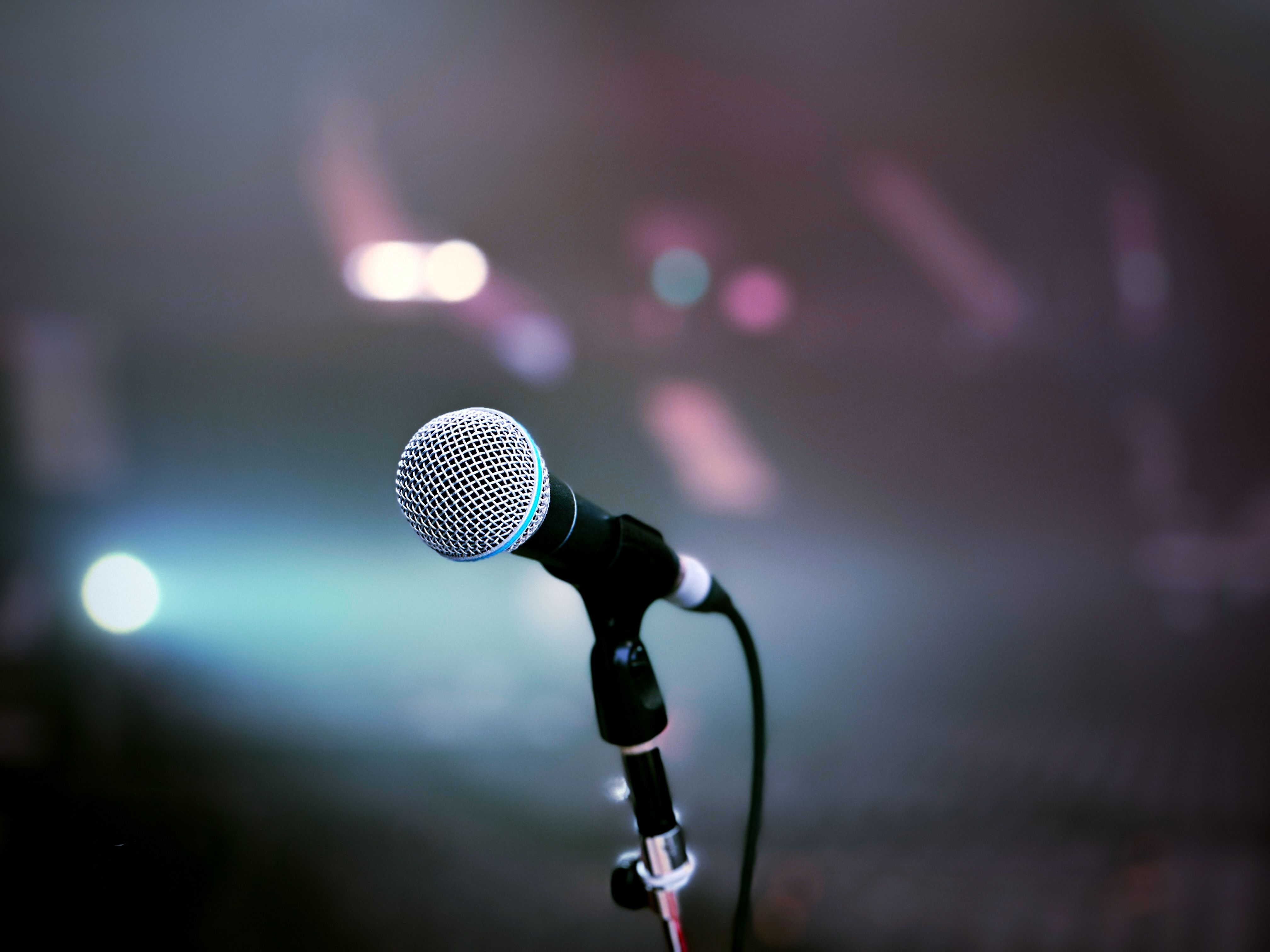 open mic performance