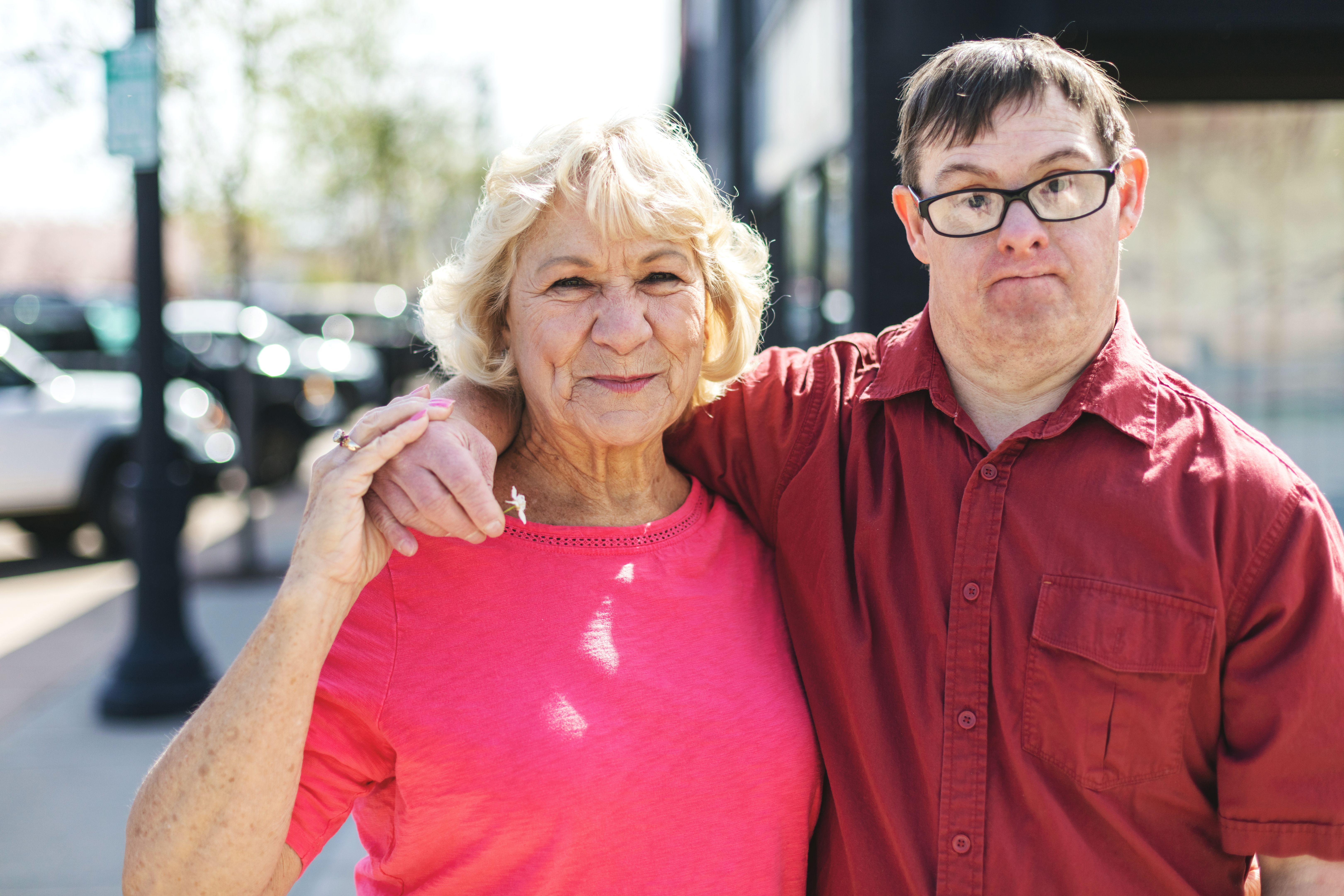 Adult Man Portrait with a Down Syndrome Photo Series